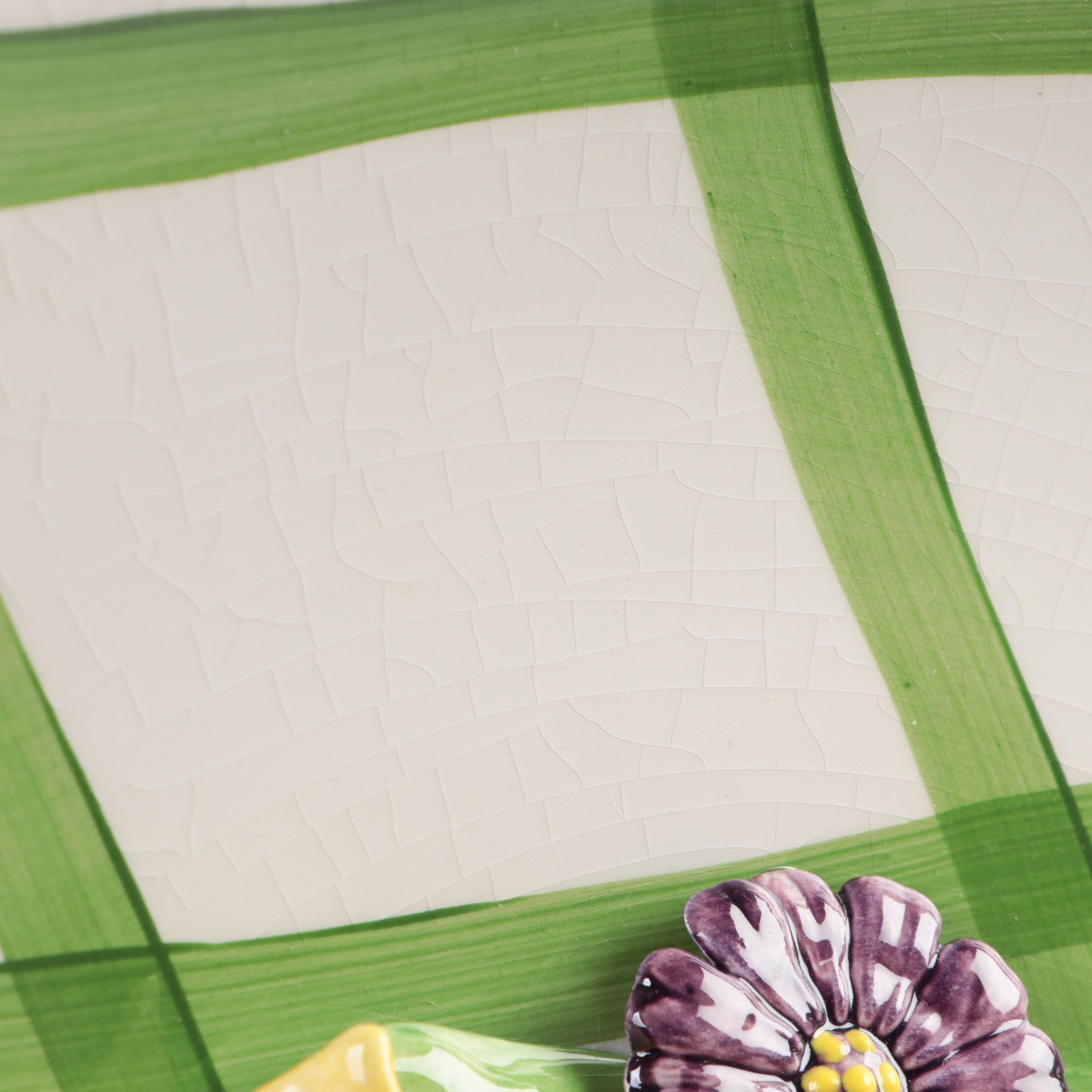 Cali Pottery, Nancy Porter and Royal Norfolk Ceramic Serving Trays