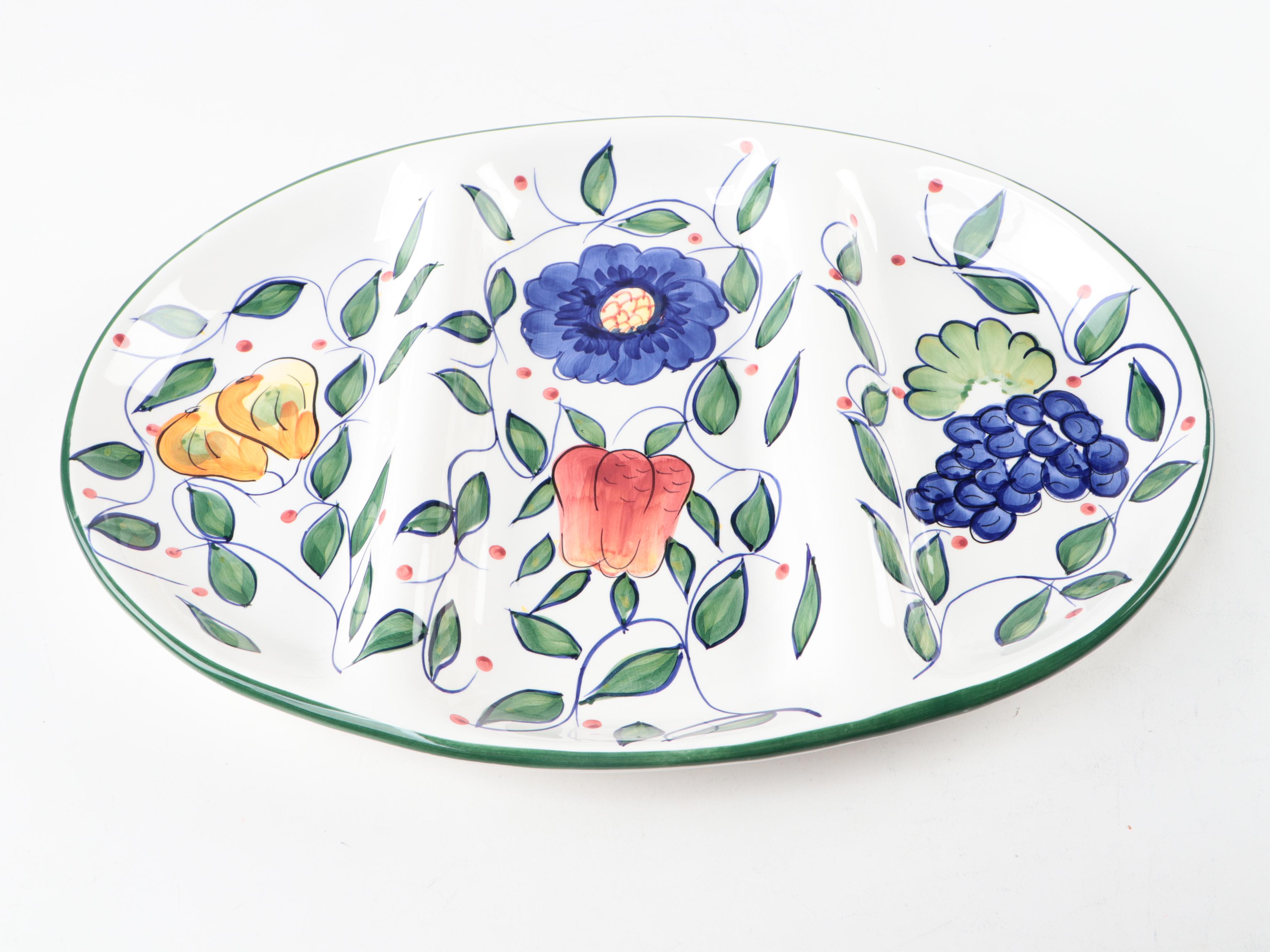 Cali Pottery, Nancy Porter and Royal Norfolk Ceramic Serving Trays