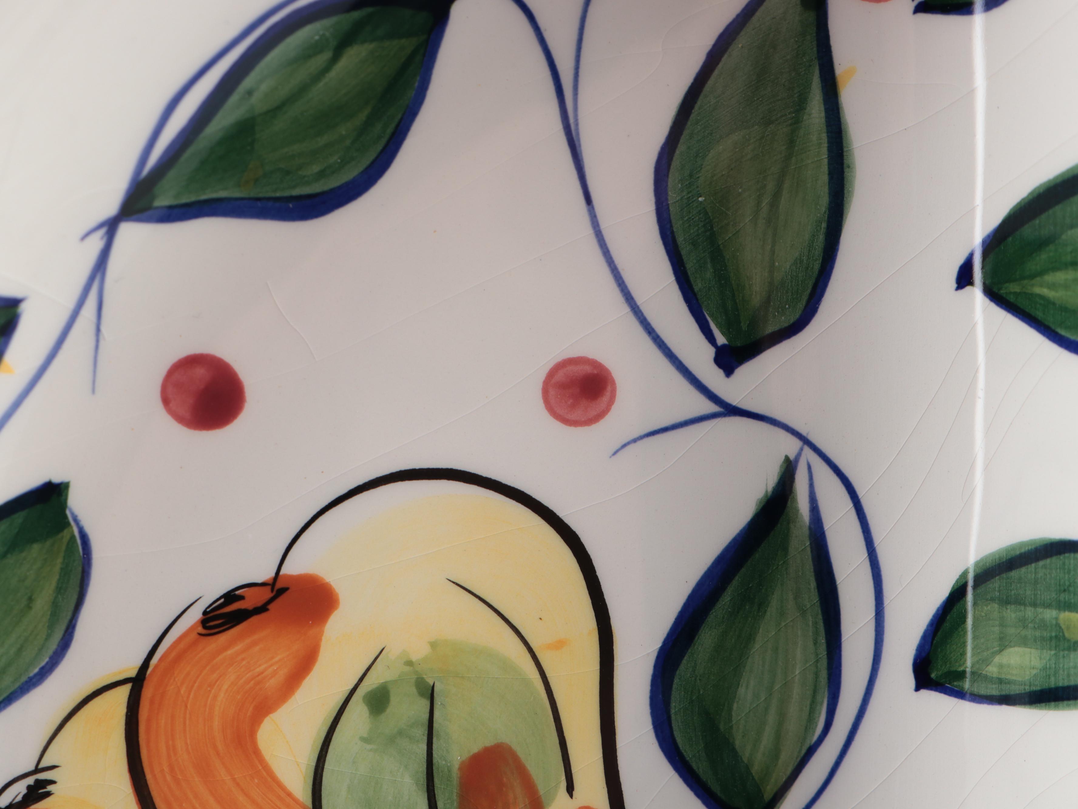 Cali Pottery, Nancy Porter and Royal Norfolk Ceramic Serving Trays