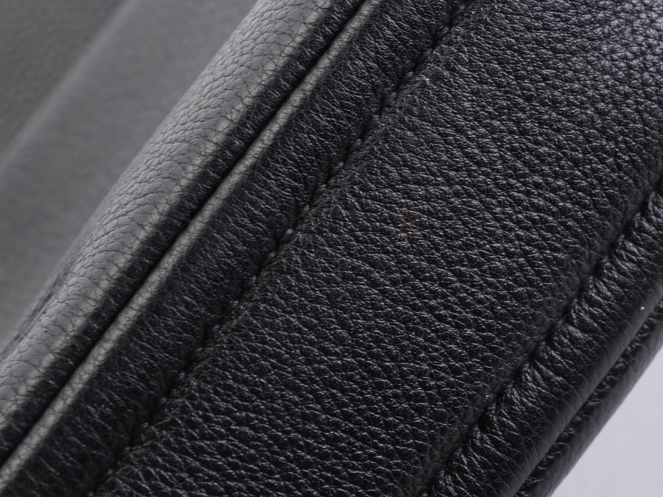 Prada Shoulder Bag in Grained Leather with Detachable Logo Strap & Leather Strap