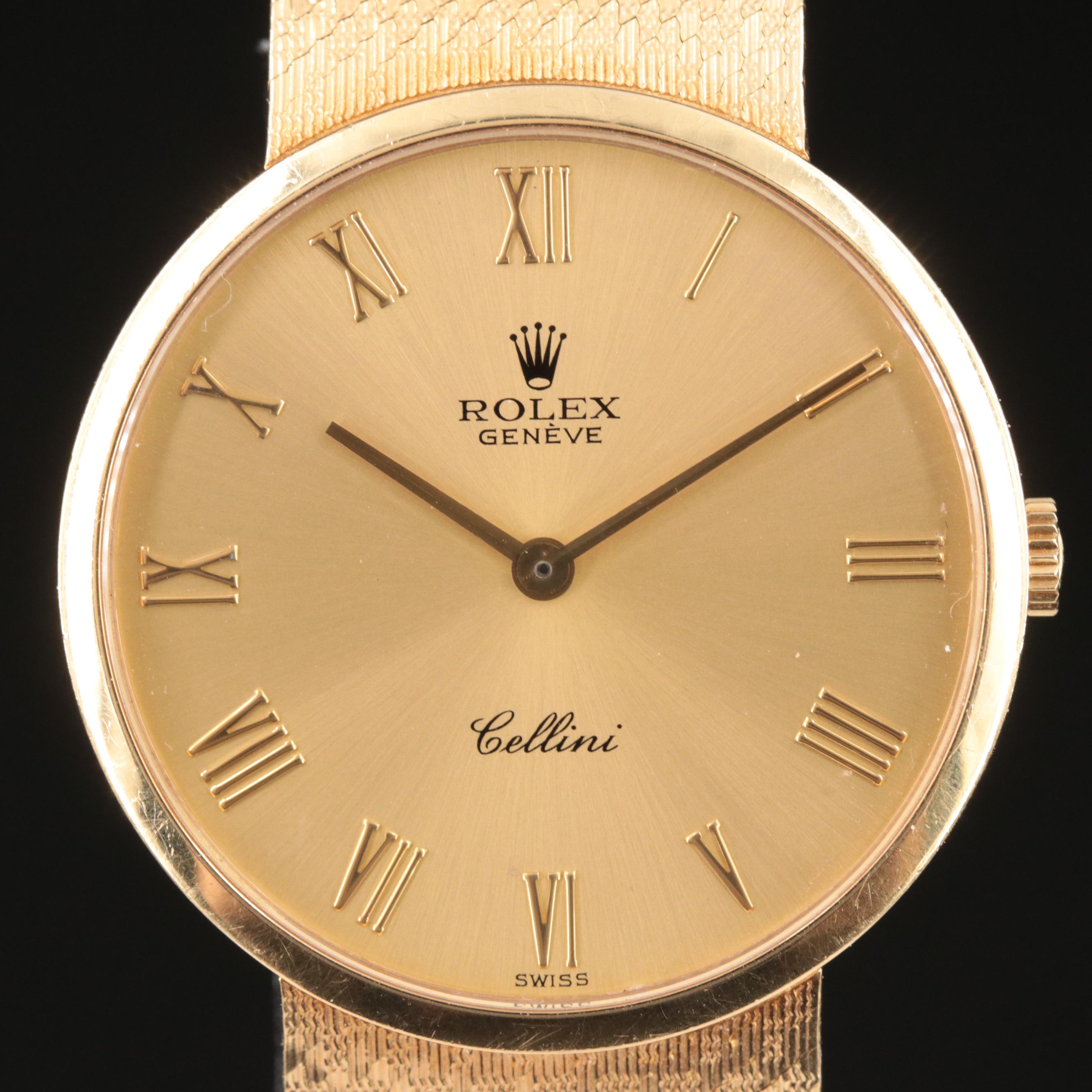 18K Rolex Cellini Vintage Manual-Wind Watch