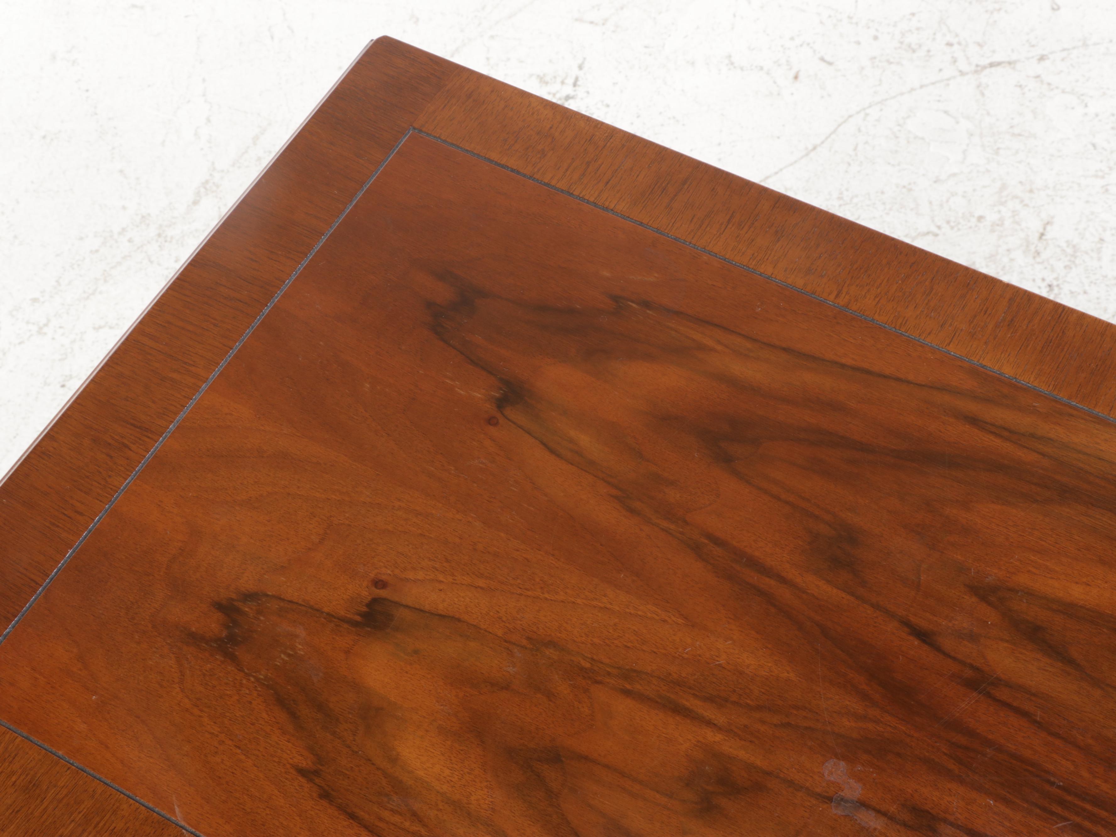 Baker Furniture Neoclassical Style Circassian Walnut Buffet