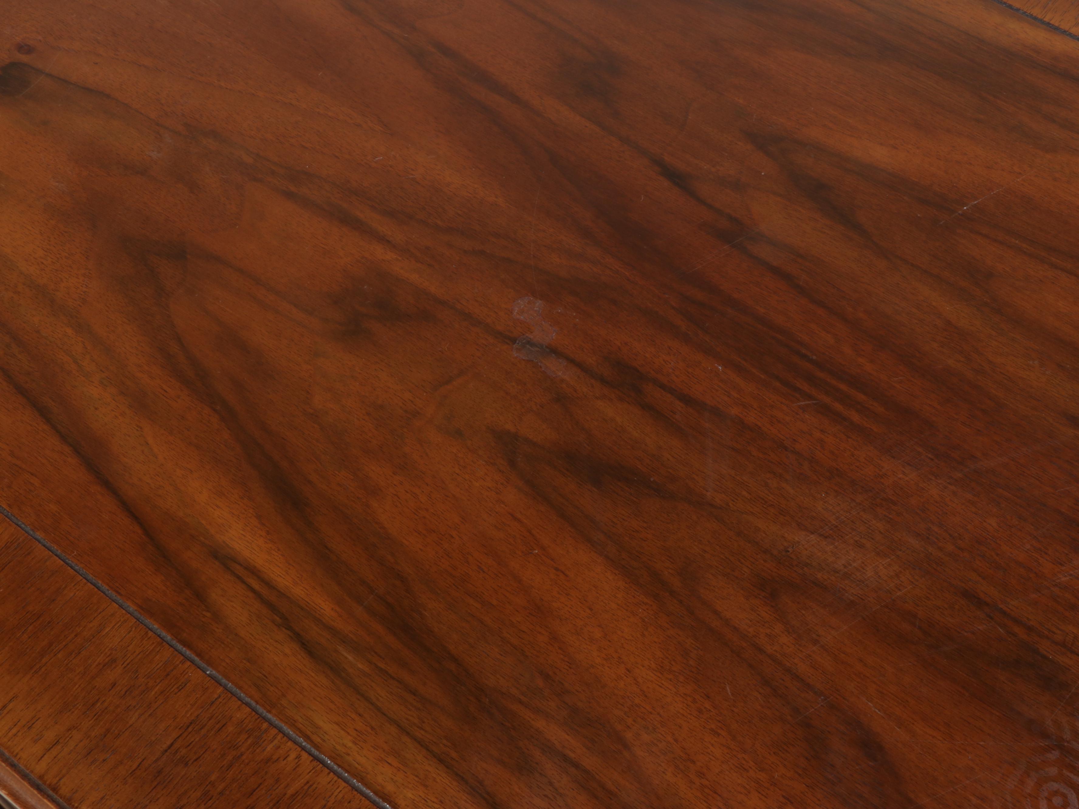 Baker Furniture Neoclassical Style Circassian Walnut Buffet