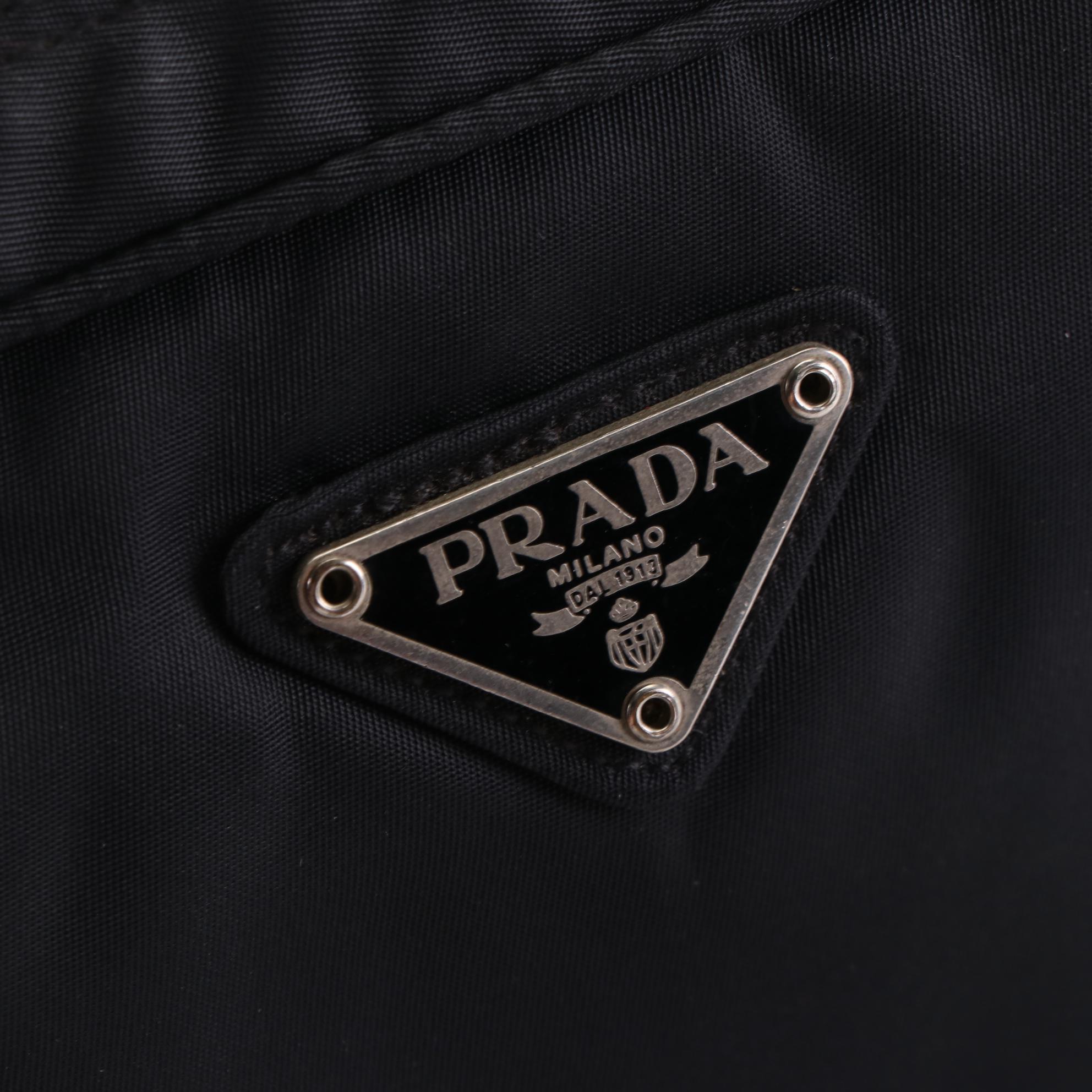 Prada Zip Pouch in Black Tessuto Nylon