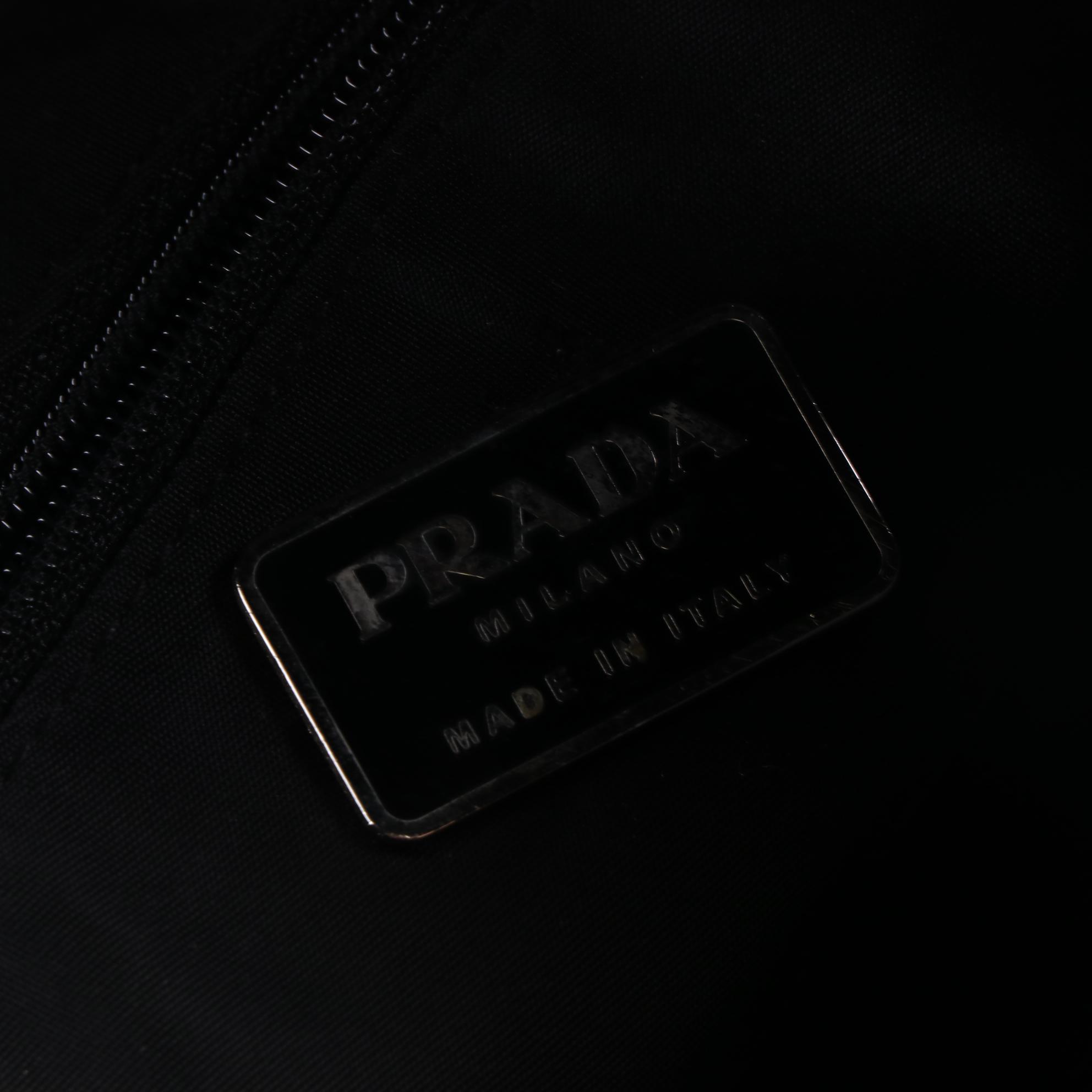 Prada Zip Pouch in Black Tessuto Nylon