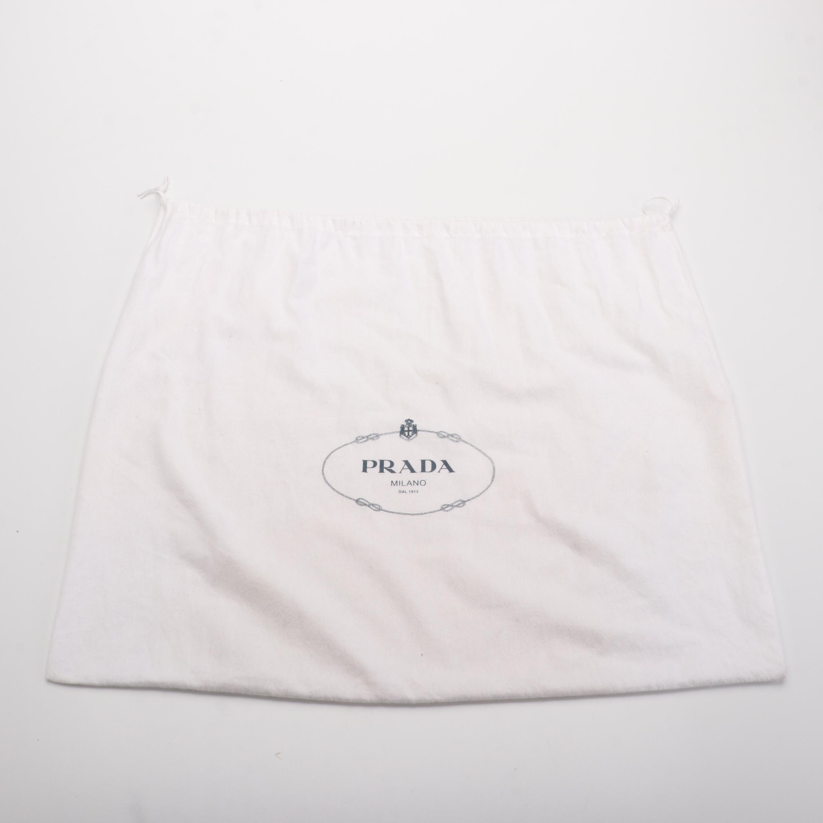 Prada Twin Pocket Tote in Glacé Calfskin Leather