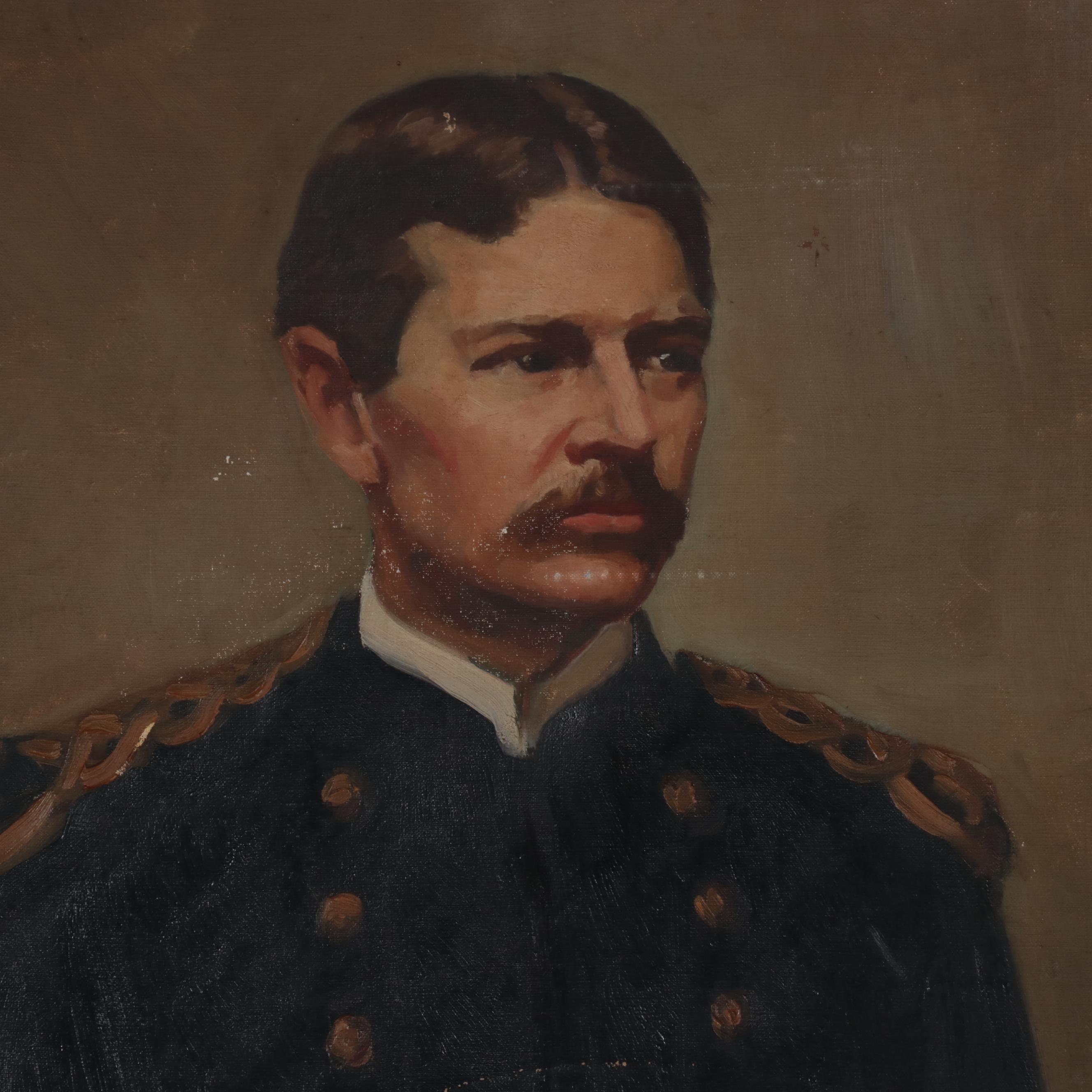 David Silvette Portrait Oil Painting of Walter Reed, Circa 1937