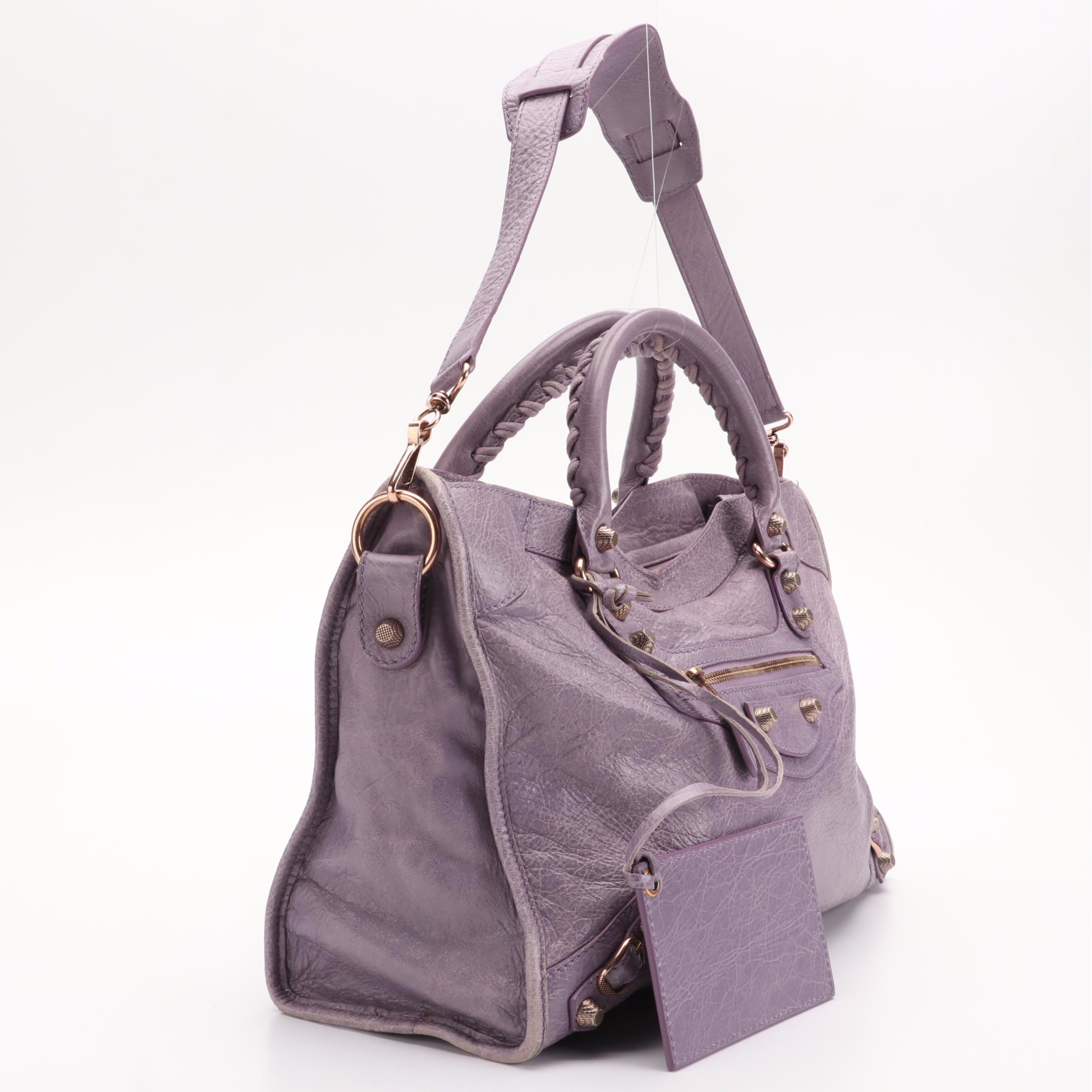 Balenciaga City Giant Studs Leather Two-Way Bag