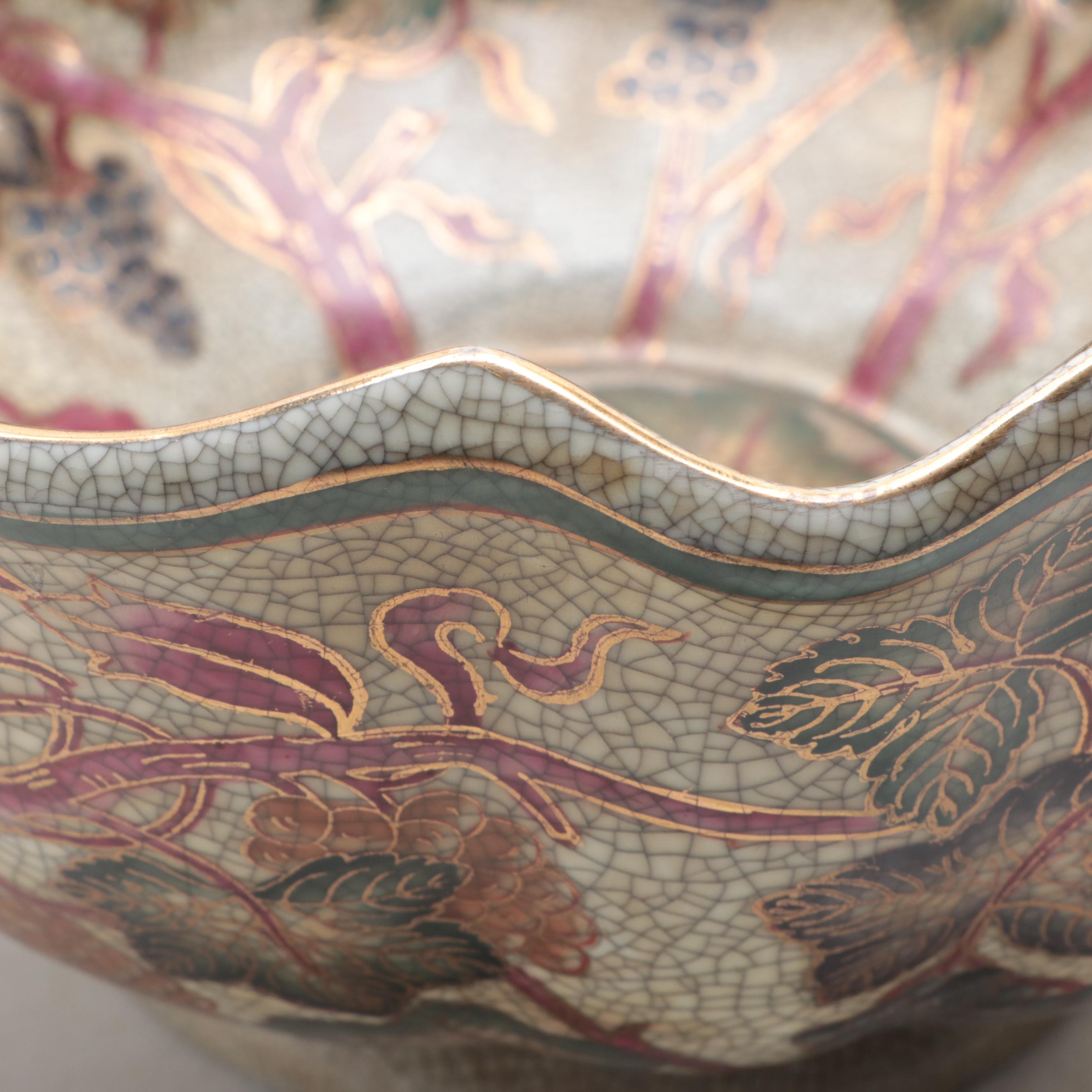 Oriental Accent Porcelain Decorative Bowl