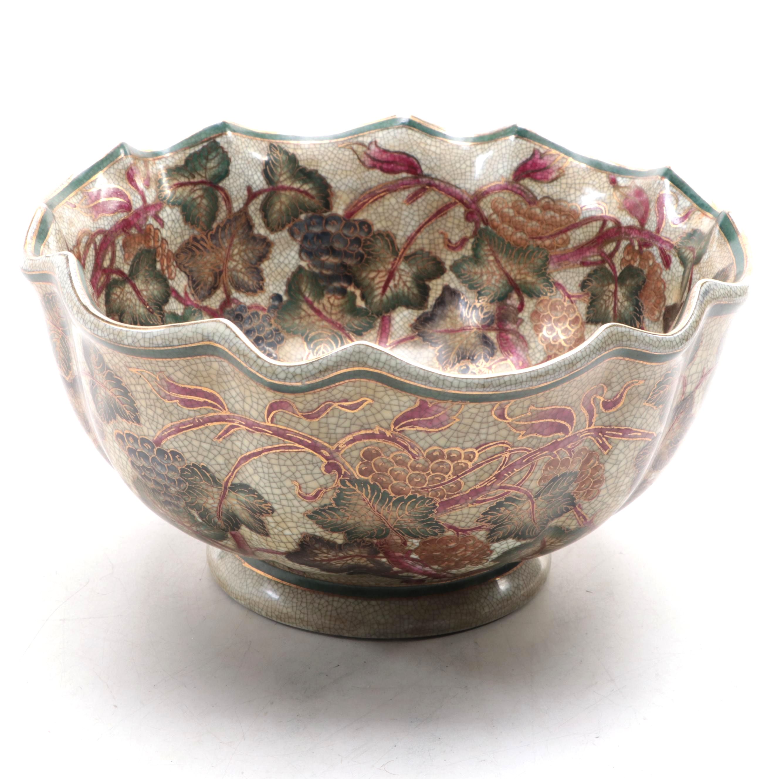 Oriental Accent Porcelain Decorative Bowl