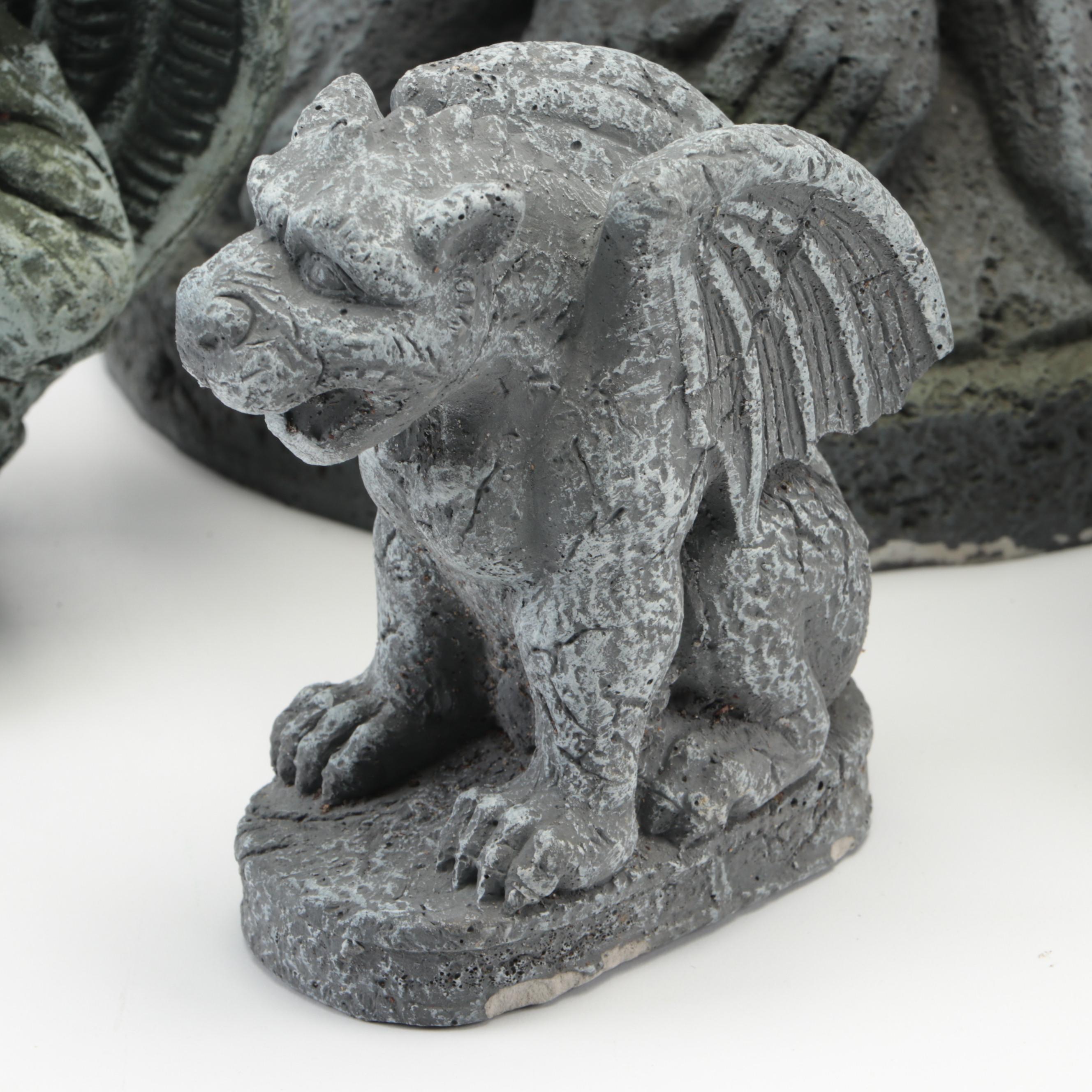 Gothic Style Cast Resin Gargoyle Figures