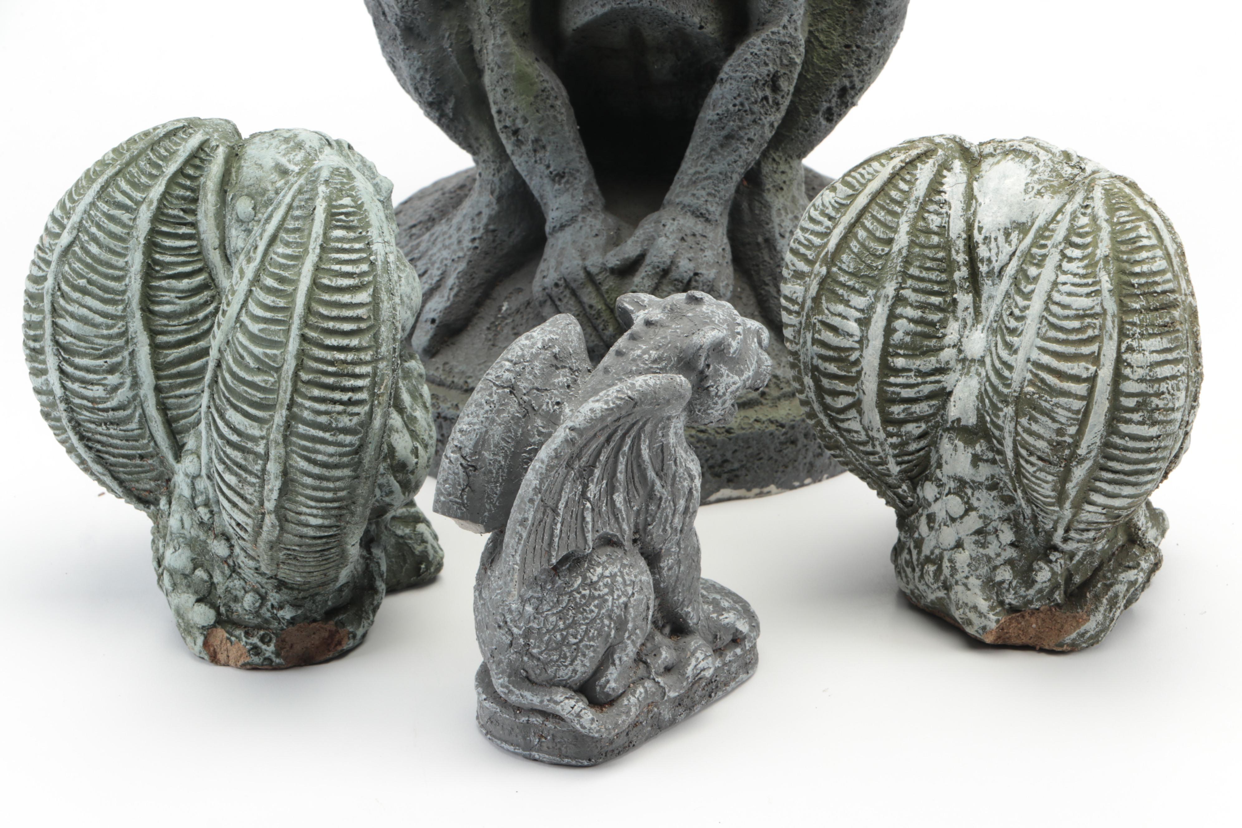 Gothic Style Cast Resin Gargoyle Figures
