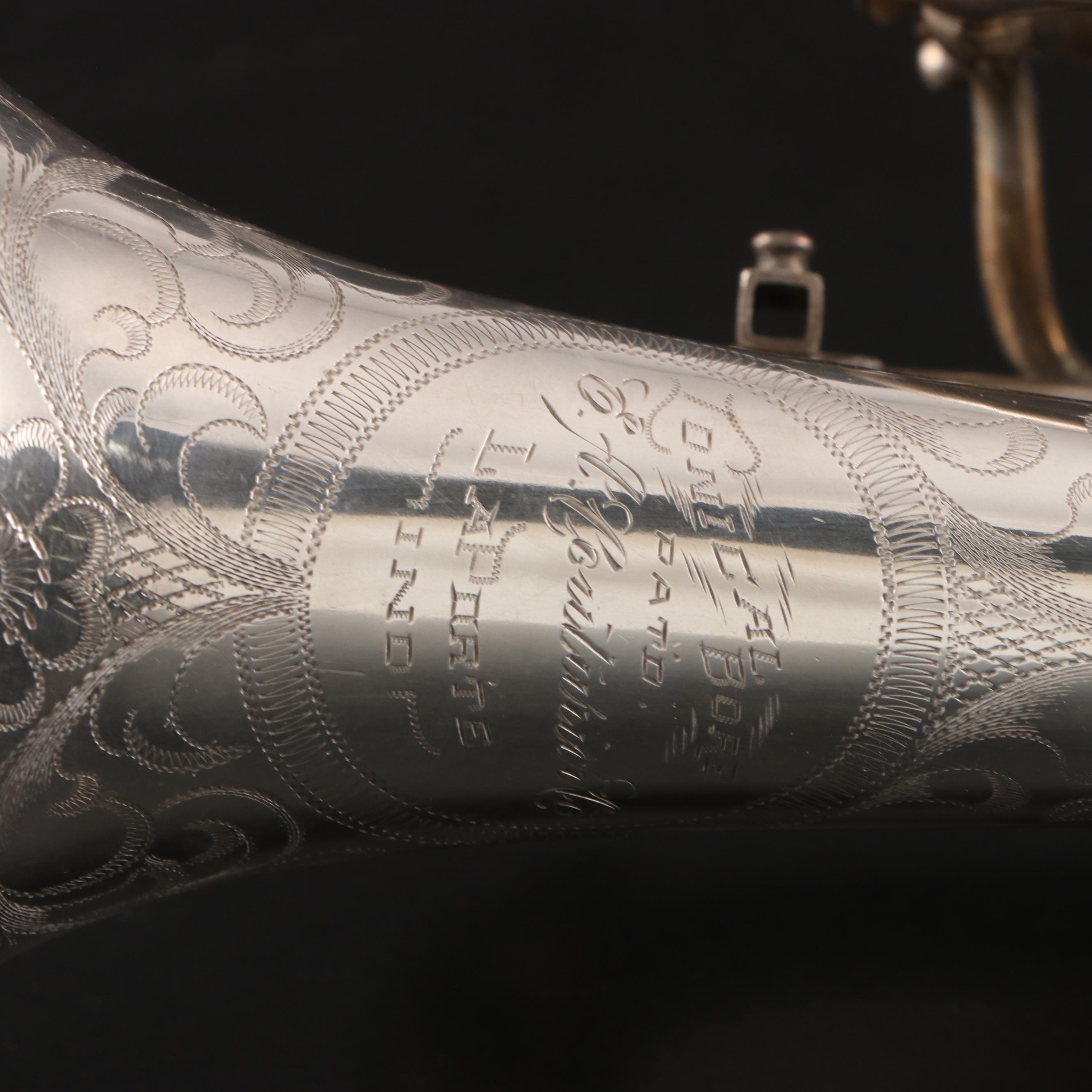 E.A. Couturier Co. Conical Bore Bb/A Silver Plate Cornet