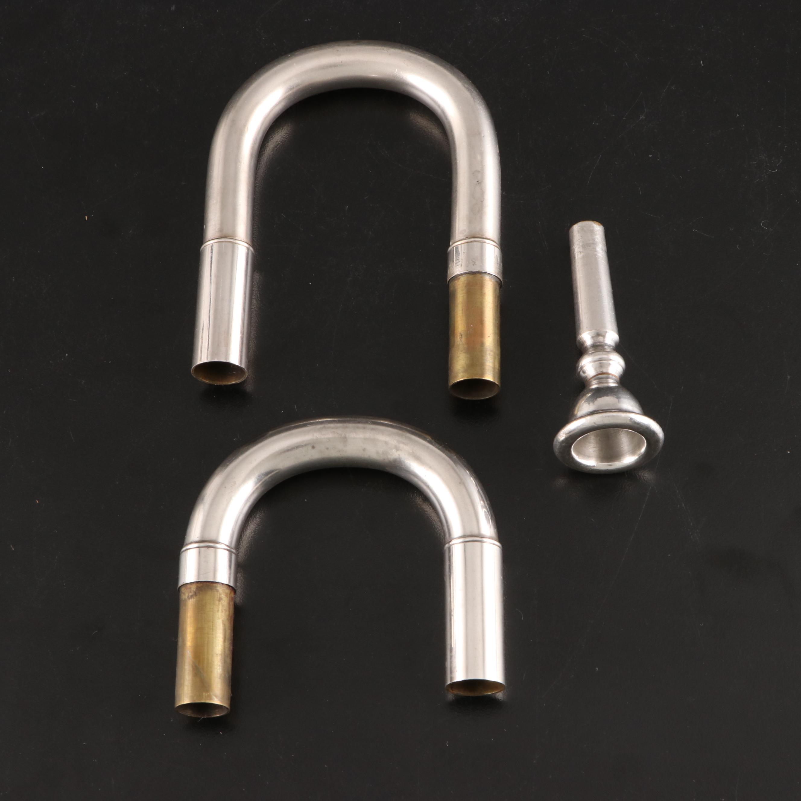 E.A. Couturier Co. Conical Bore Bb/A Silver Plate Cornet