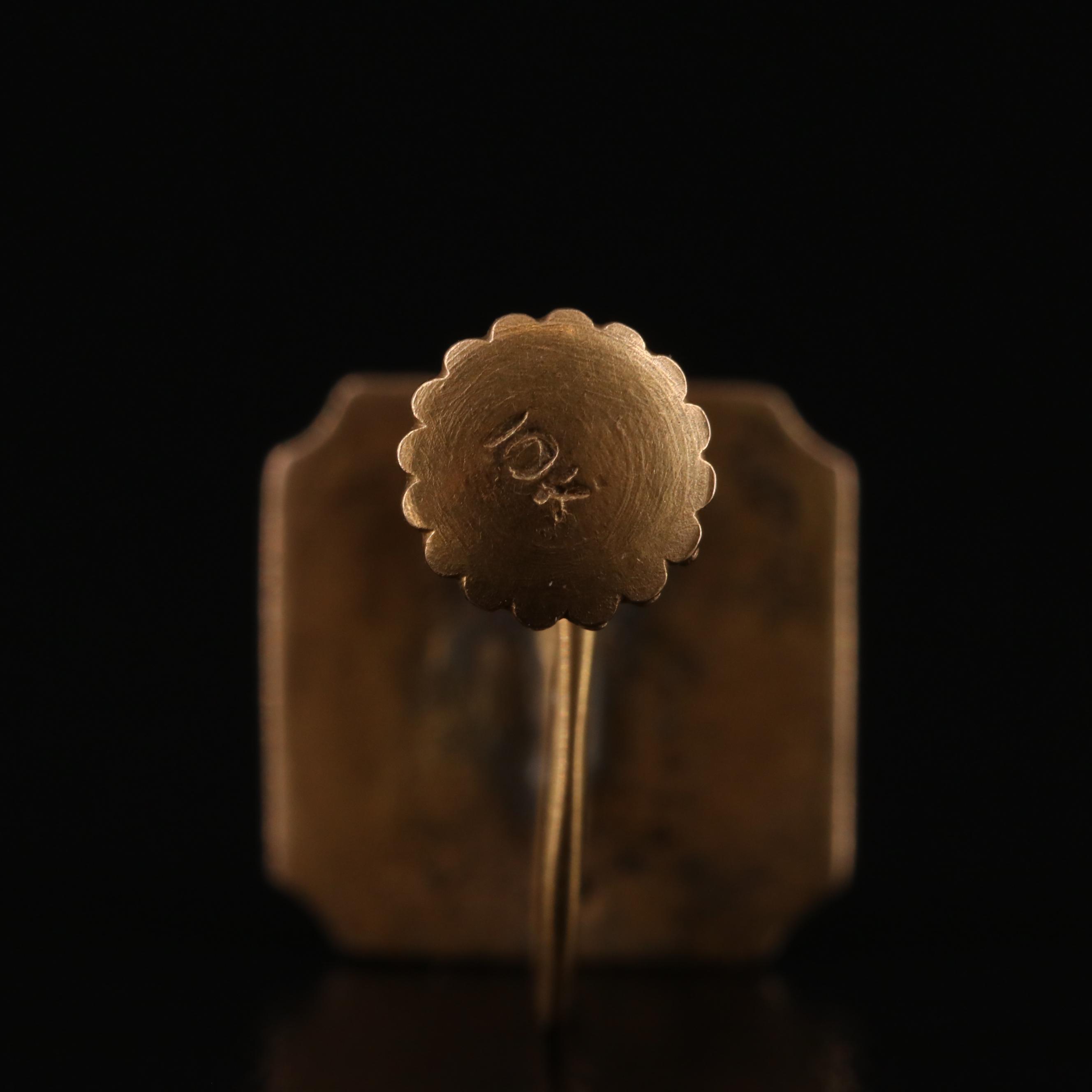 10K Ruby and Enamel Maltese Cross Earrings