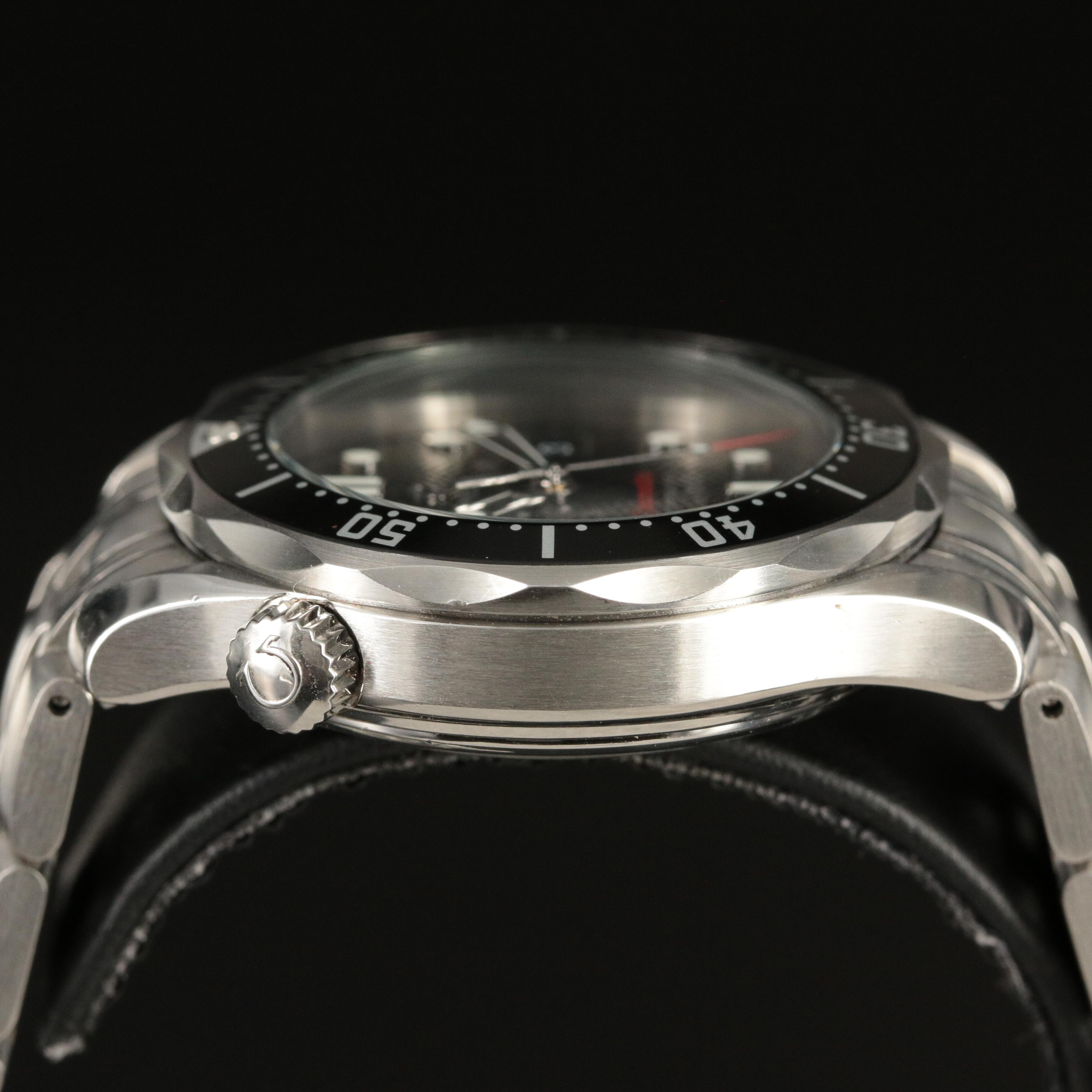 Omega Seamaster Diver 300M Mid-Size Steel Black Quartz Watch