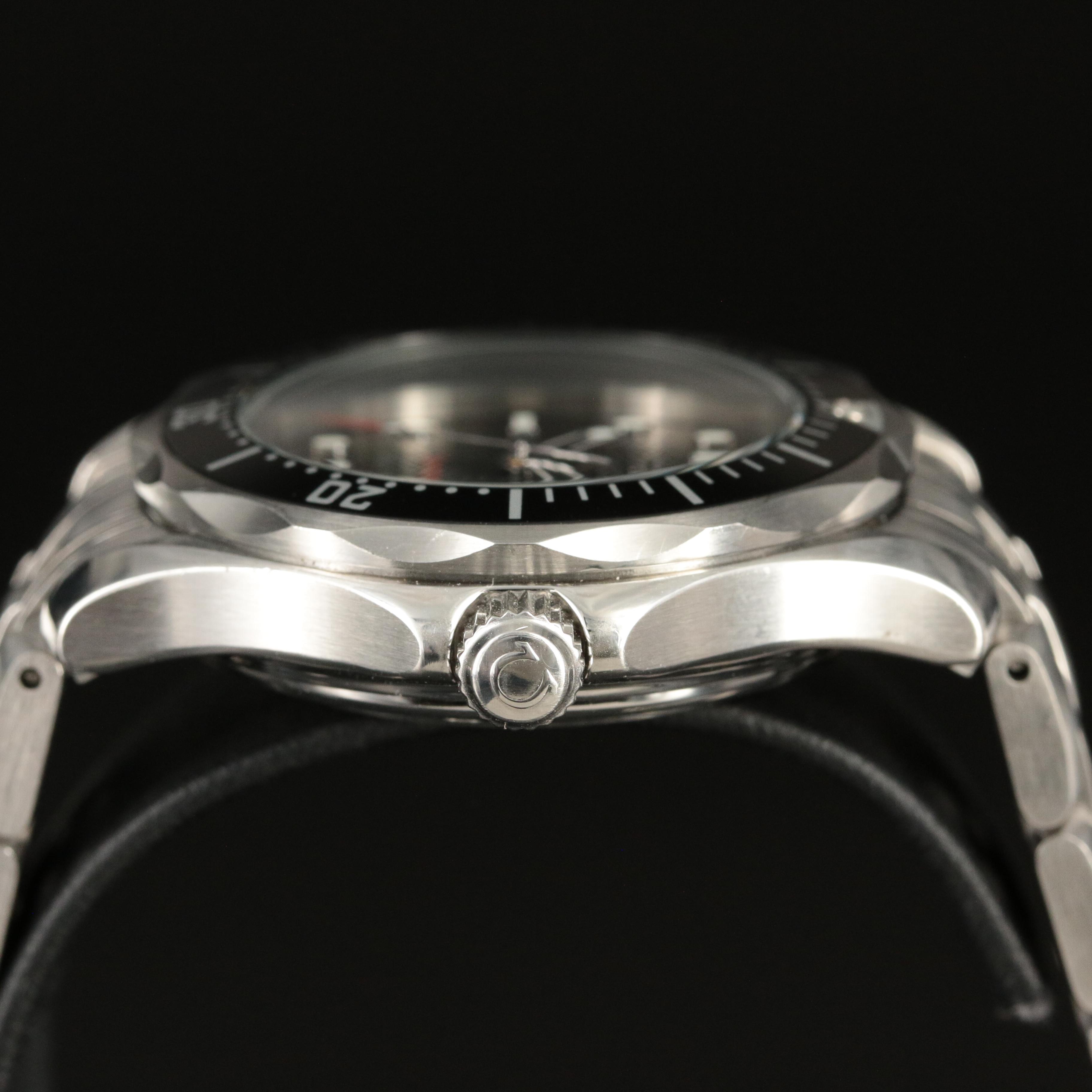 Omega Seamaster Diver 300M Mid-Size Steel Black Quartz Watch