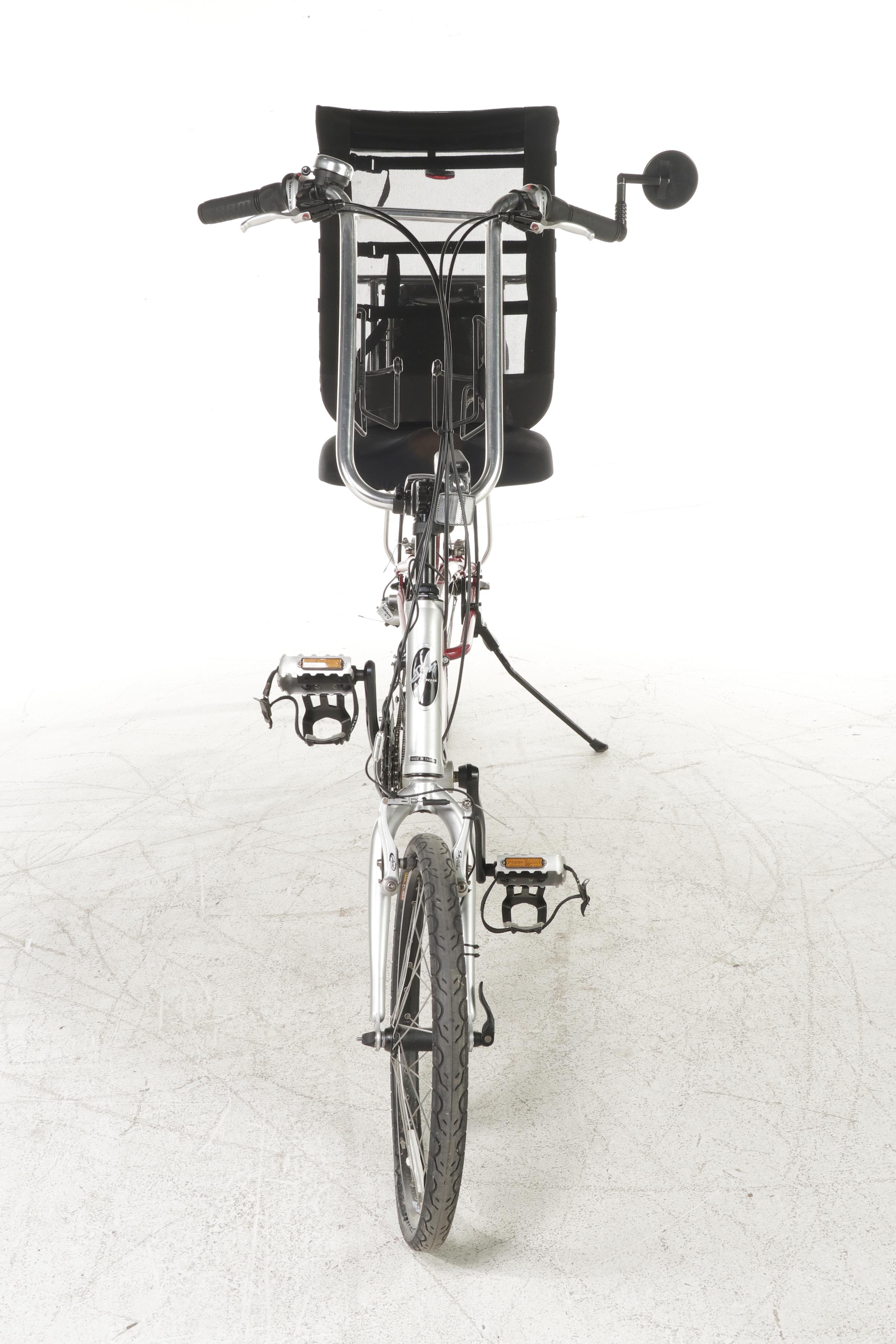 Sun Seekers EZ-Sport Ax Aluminum Recumbent Bicycle With Sunlite Cargo Bag