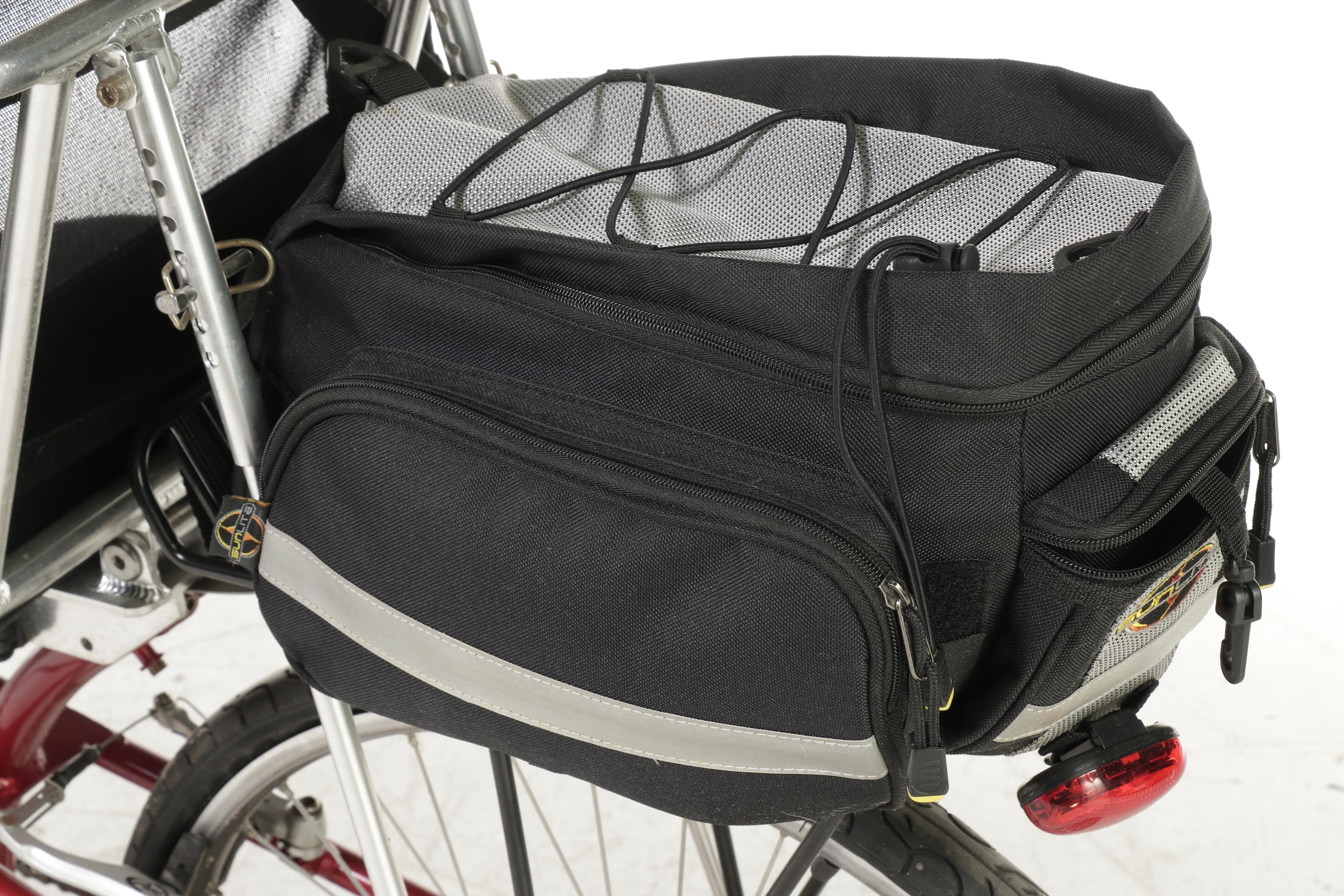 Sun Seekers EZ-Sport Ax Aluminum Recumbent Bicycle With Sunlite Cargo Bag