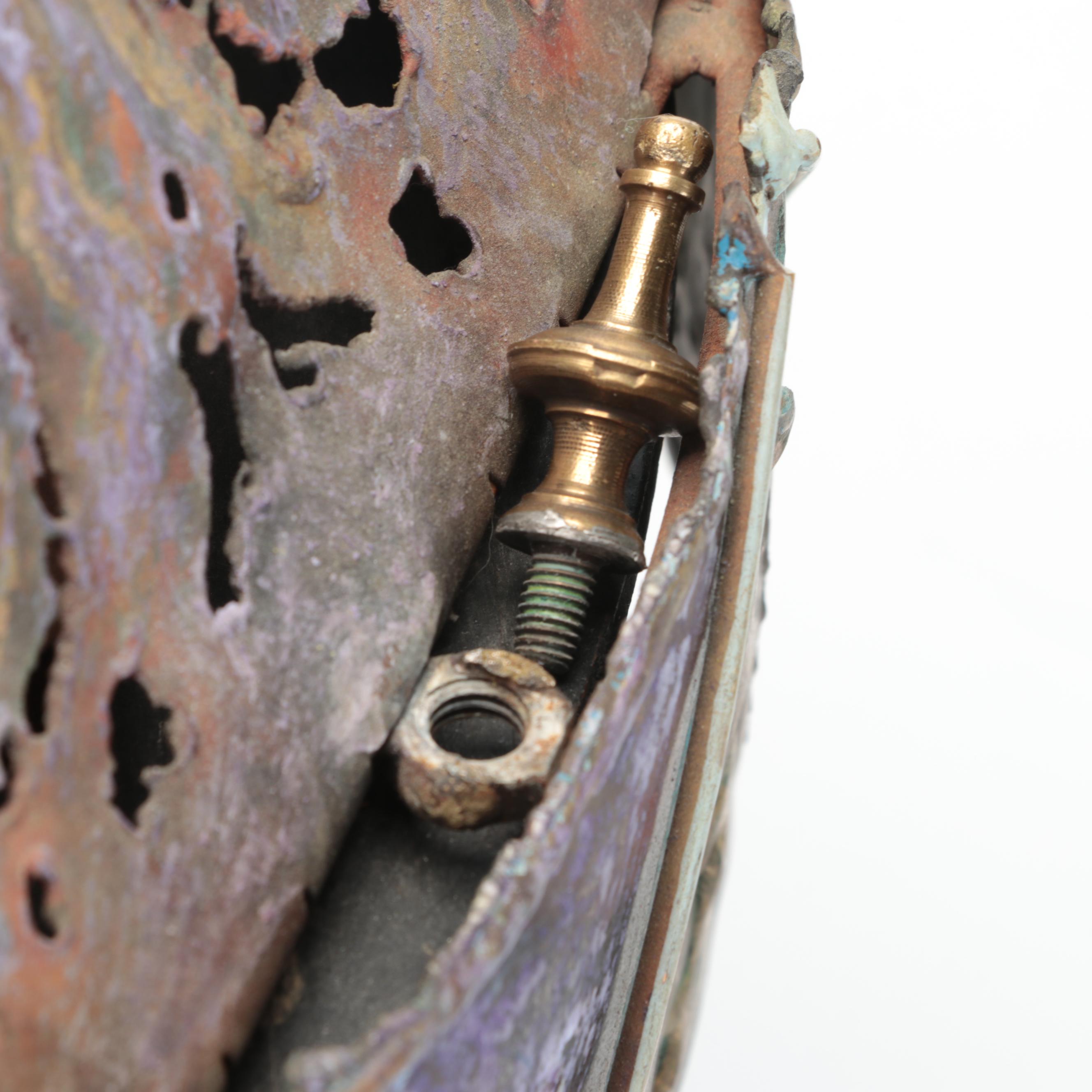 Artisan Hand Built Illuminated and Rotating Metal Carousel, Circa 1960