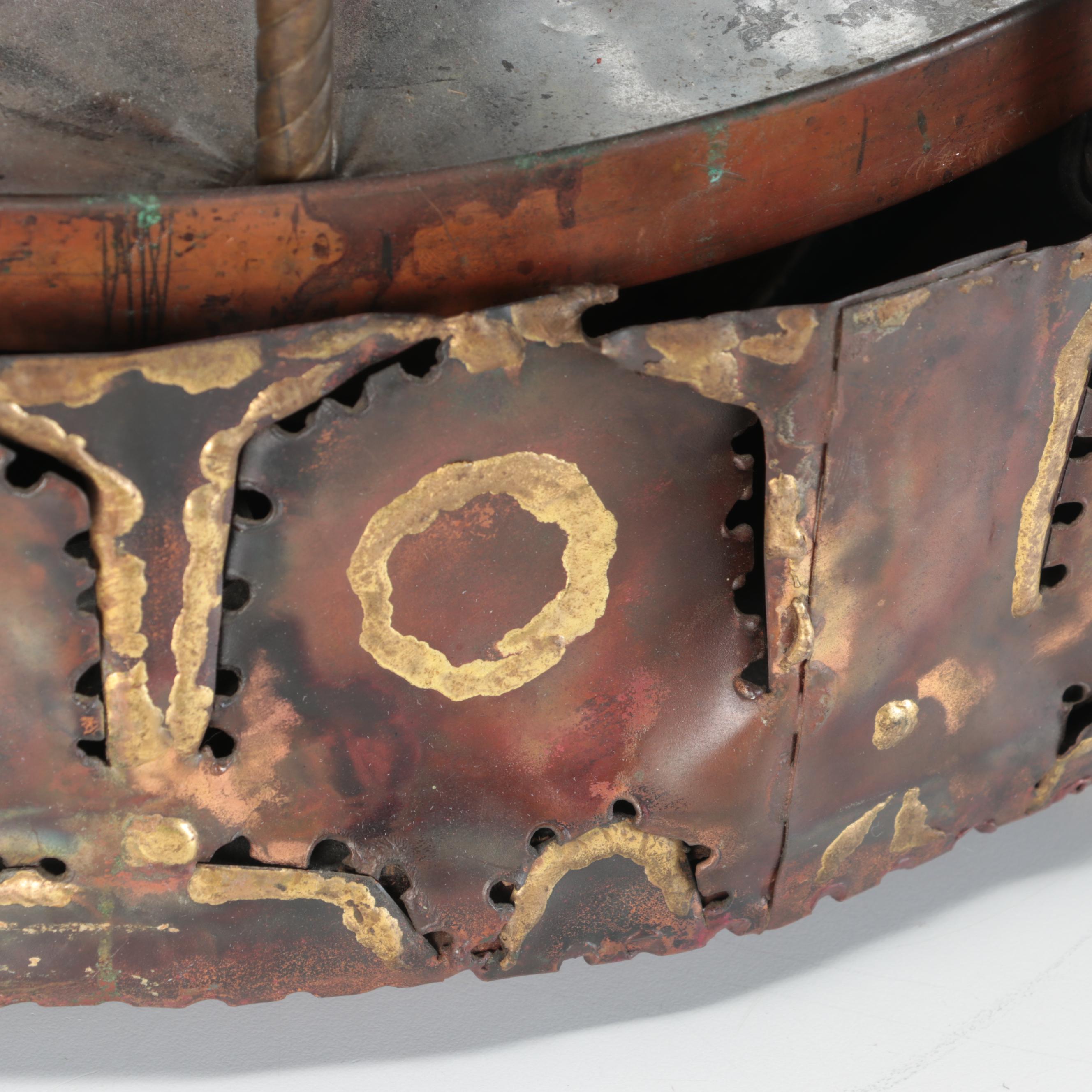 Artisan Hand Built Illuminated and Rotating Metal Carousel, Circa 1960