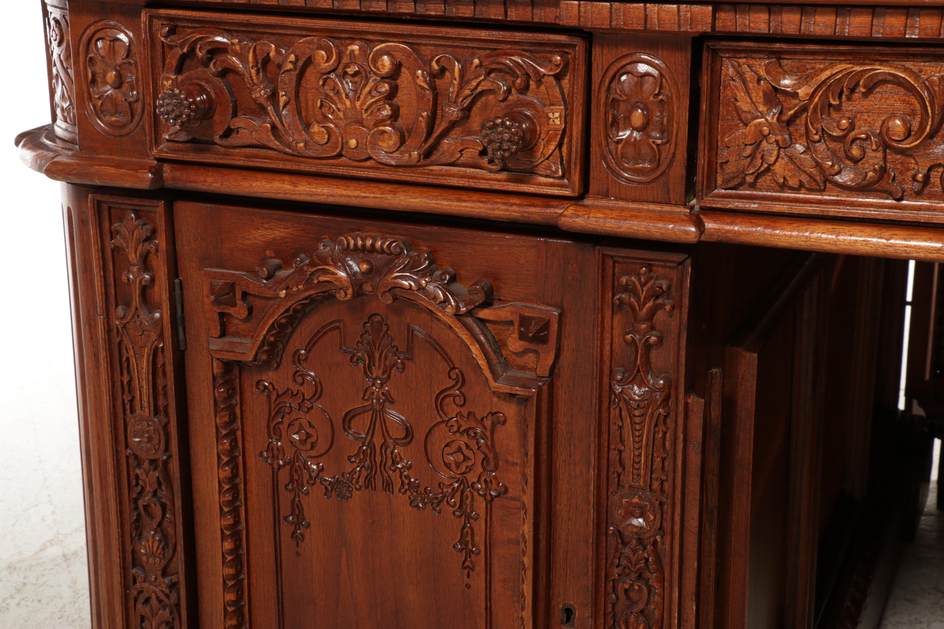 Replica HMS Resolute Carved Hardwood Desk