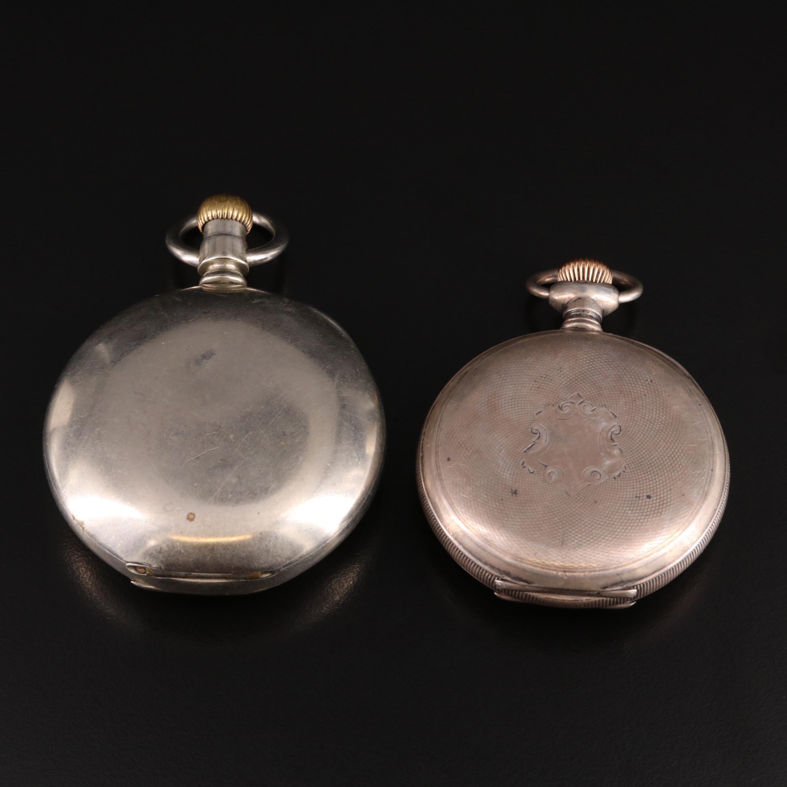 1898 Elgin and 1889 American Waltham Pocket Watches