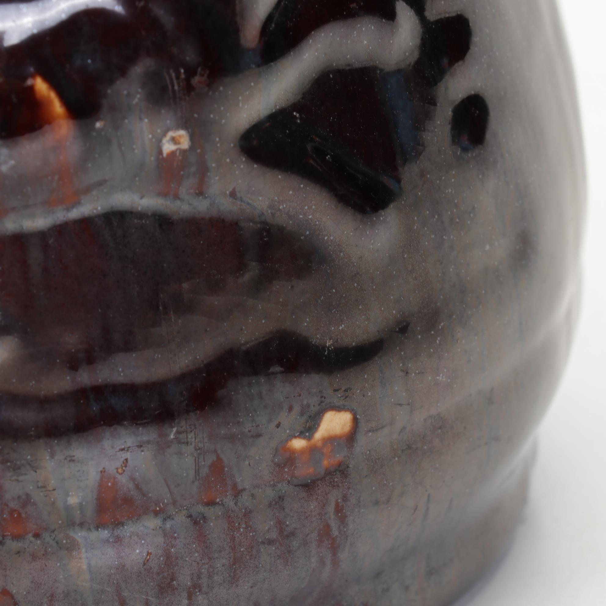 English Treacle Glaze Hunting Pitcher with Fox Handle, Novelty Teapot and Mug