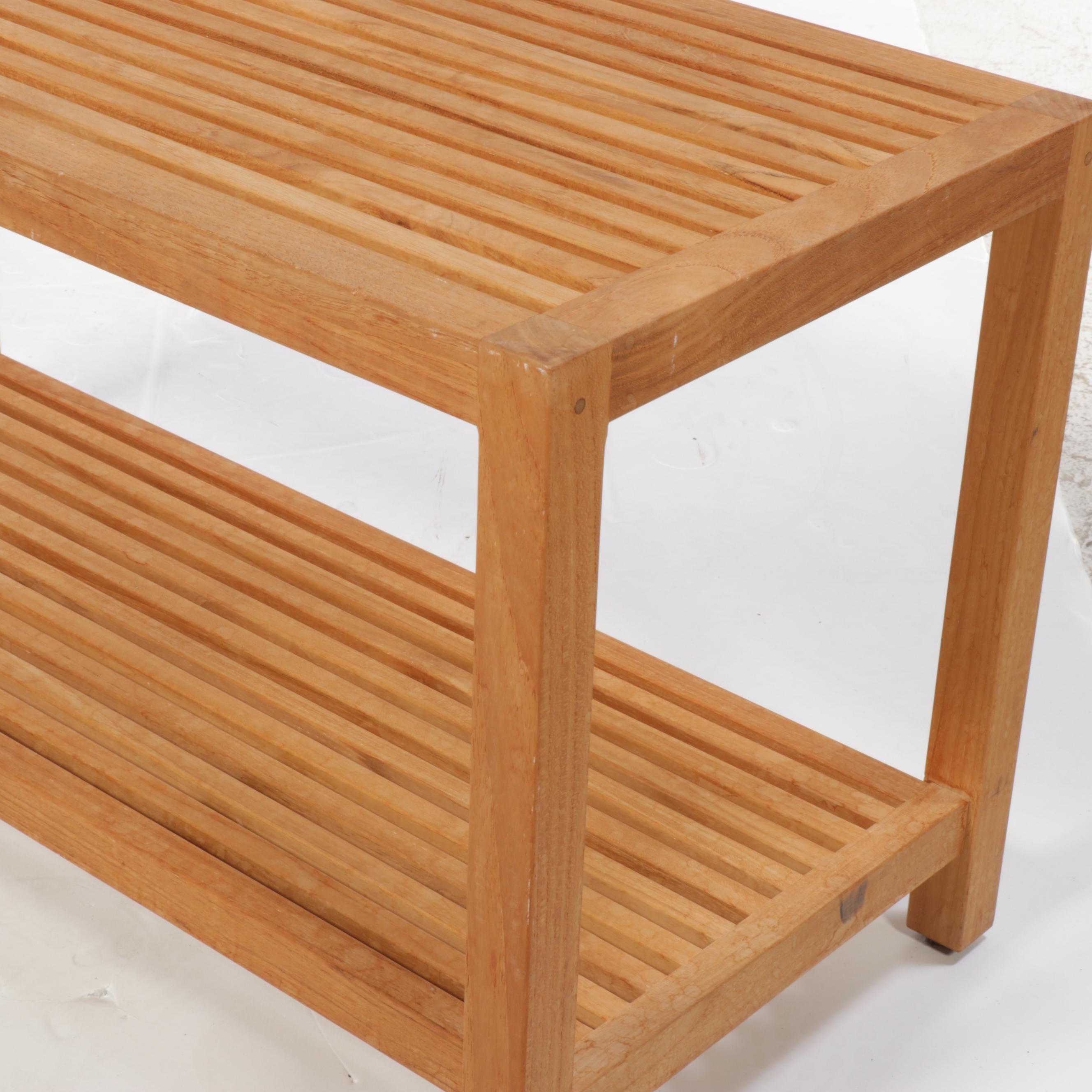 Williams Sonoma Teak Bench from Del Mar Collection