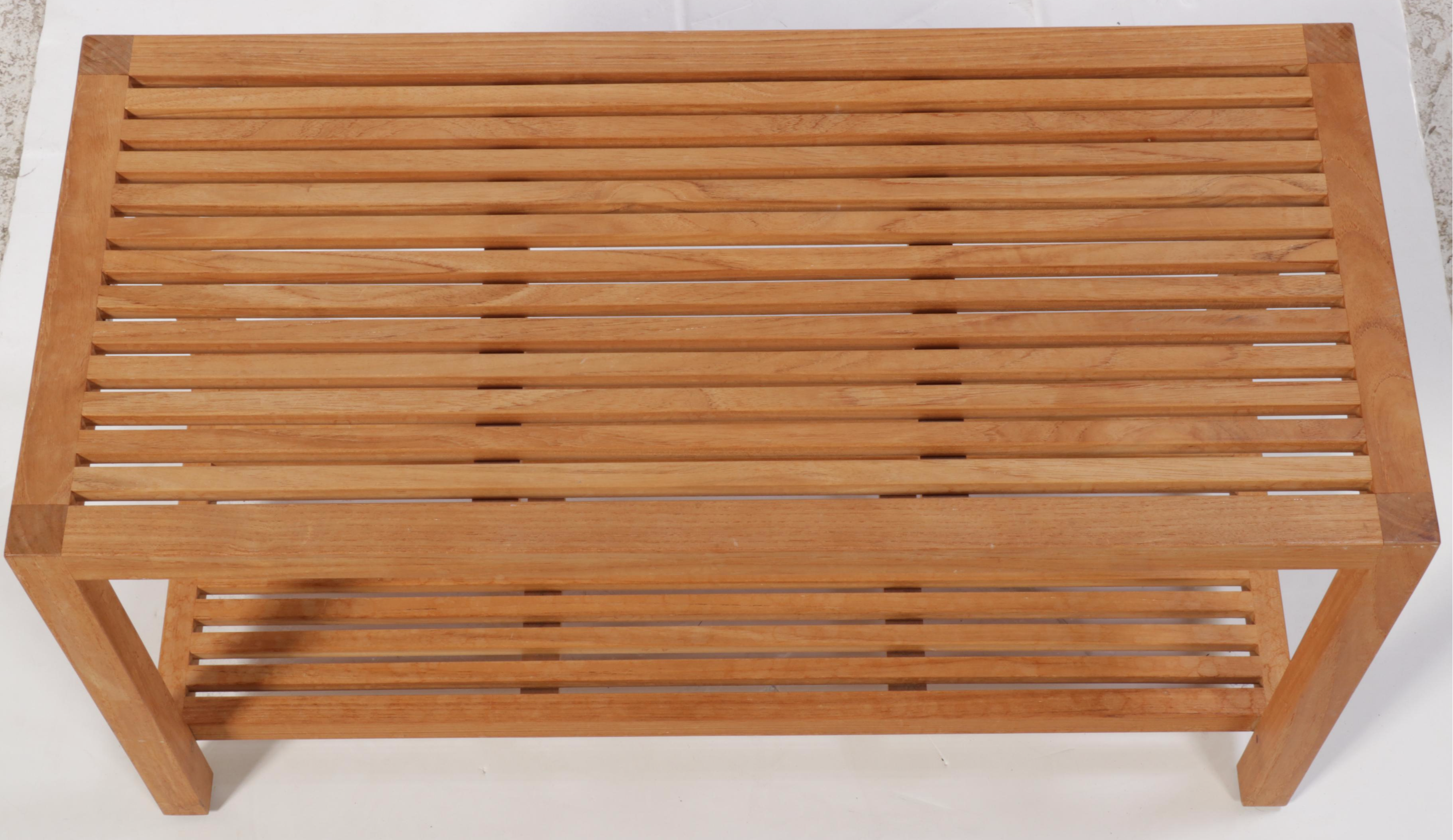 Williams Sonoma Teak Bench from Del Mar Collection