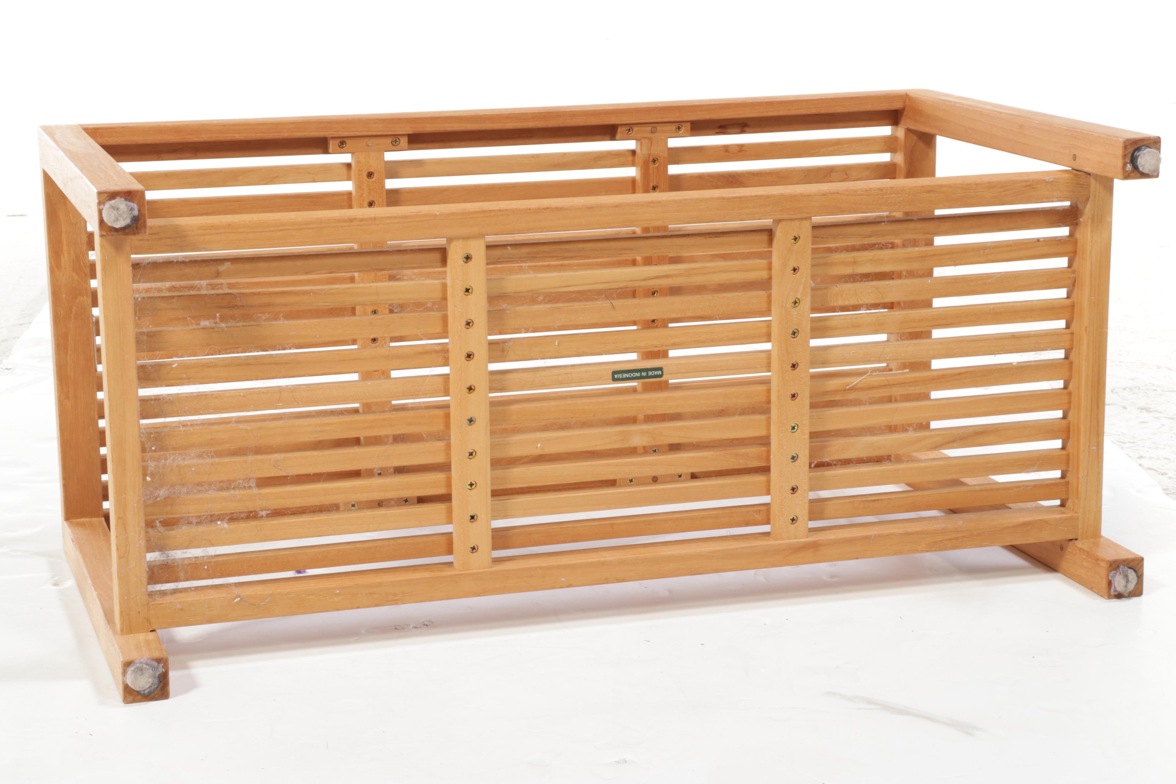 Williams Sonoma Teak Bench from Del Mar Collection