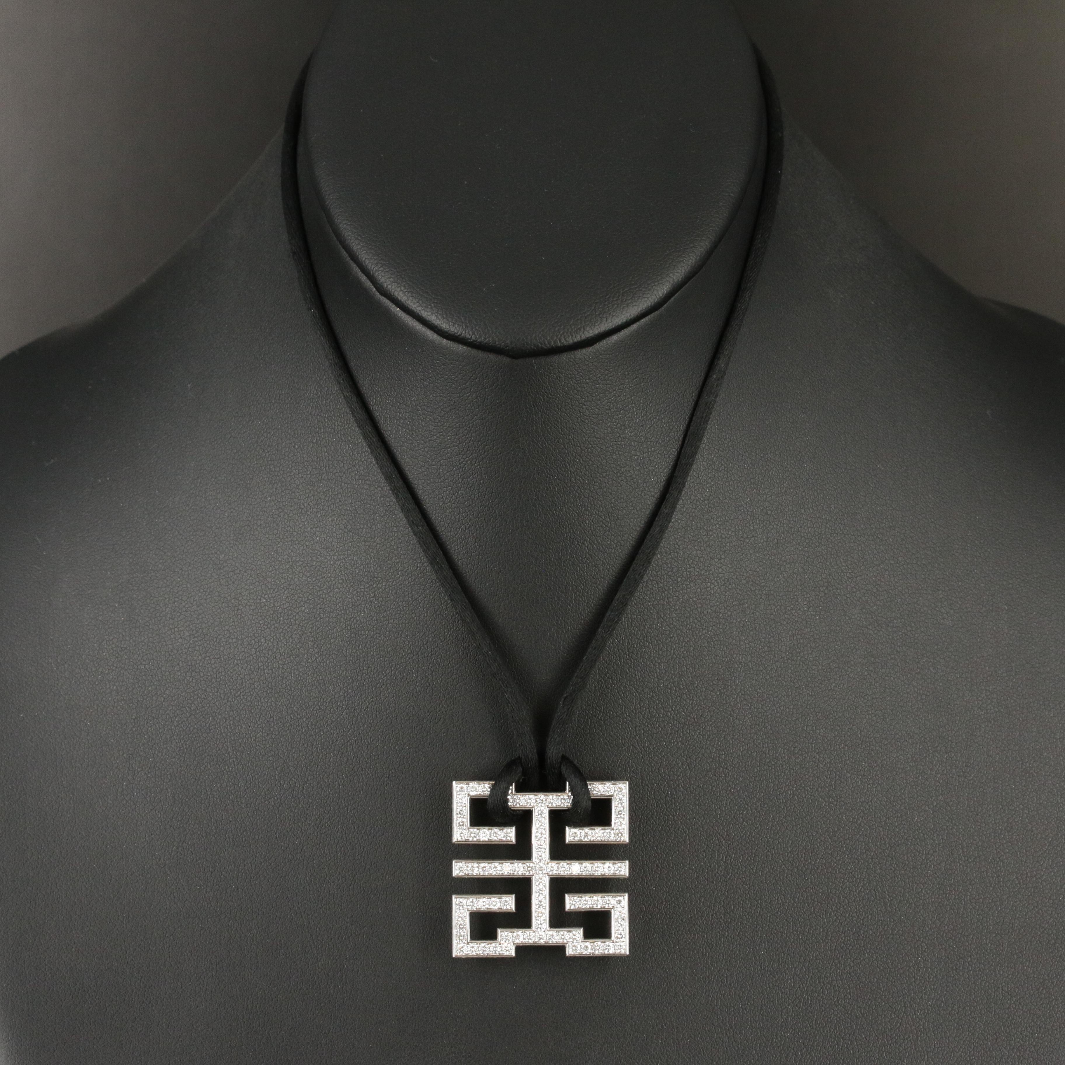 Cartier "le Baiser du Dragon" 18K 1.80 CTW Diamond Necklace