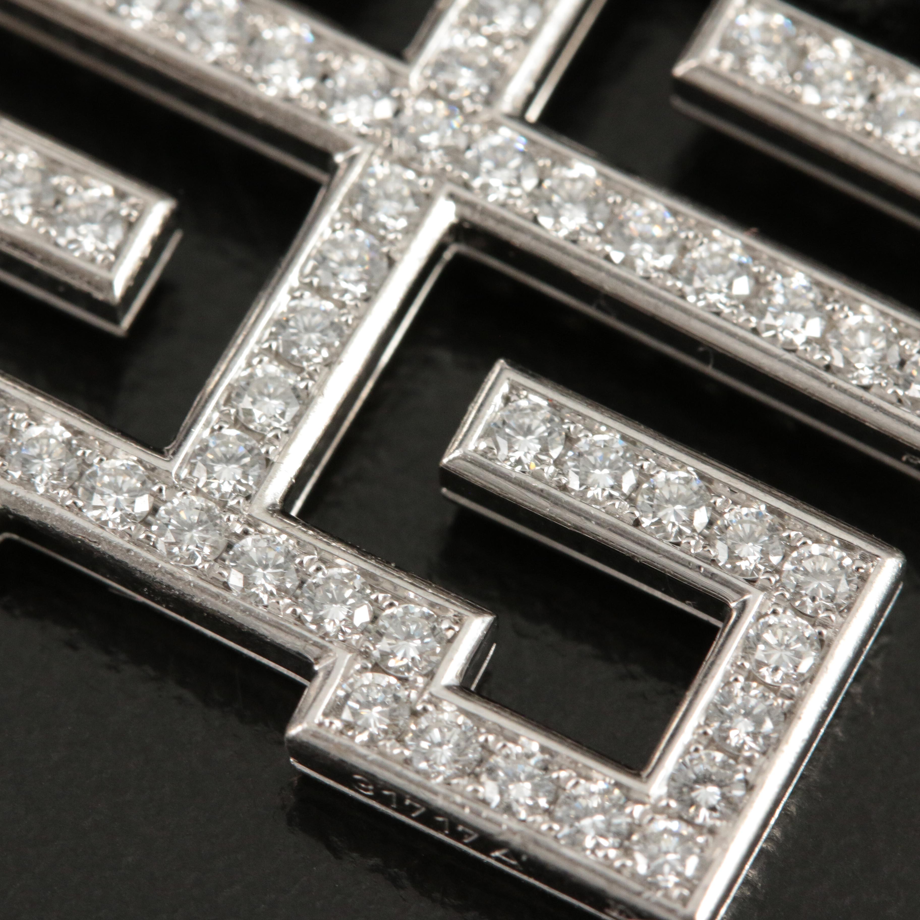 Cartier "le Baiser du Dragon" 18K 1.80 CTW Diamond Necklace