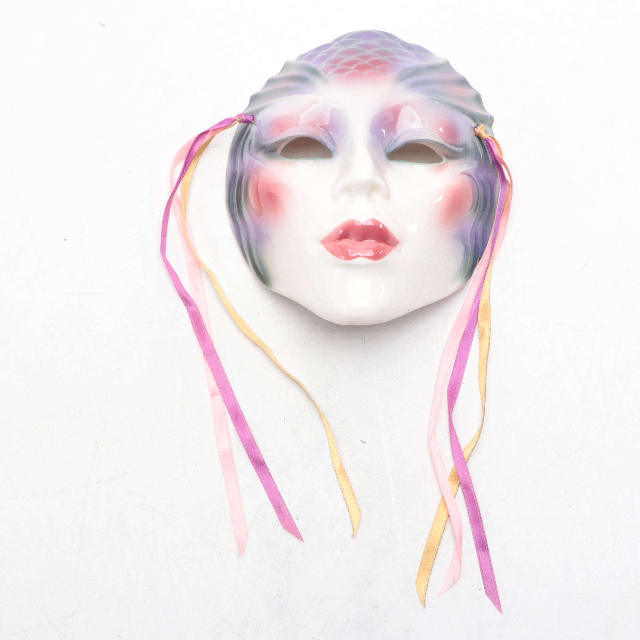 Mardi Gras Inspired Ceramic Masks