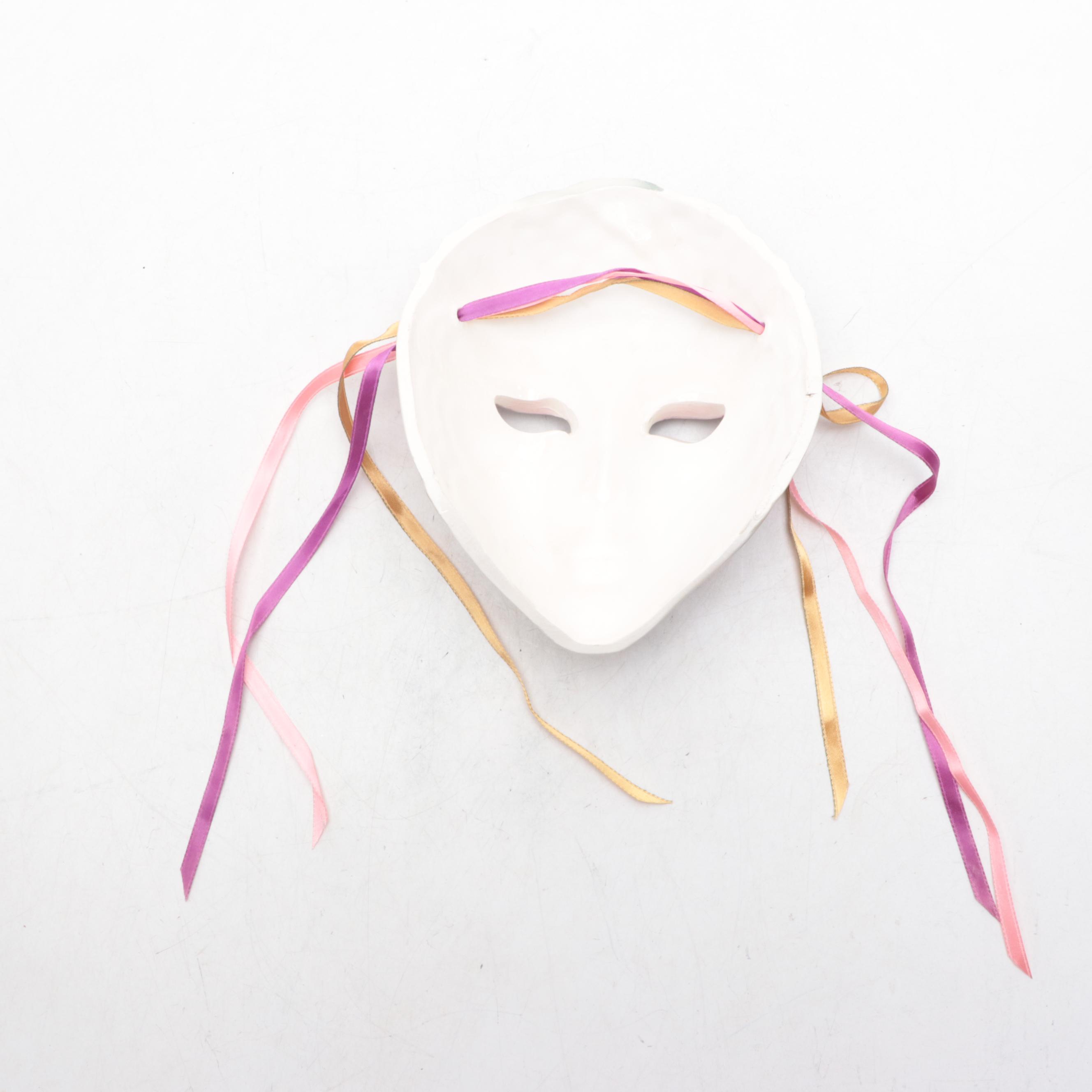 Mardi Gras Inspired Ceramic Masks