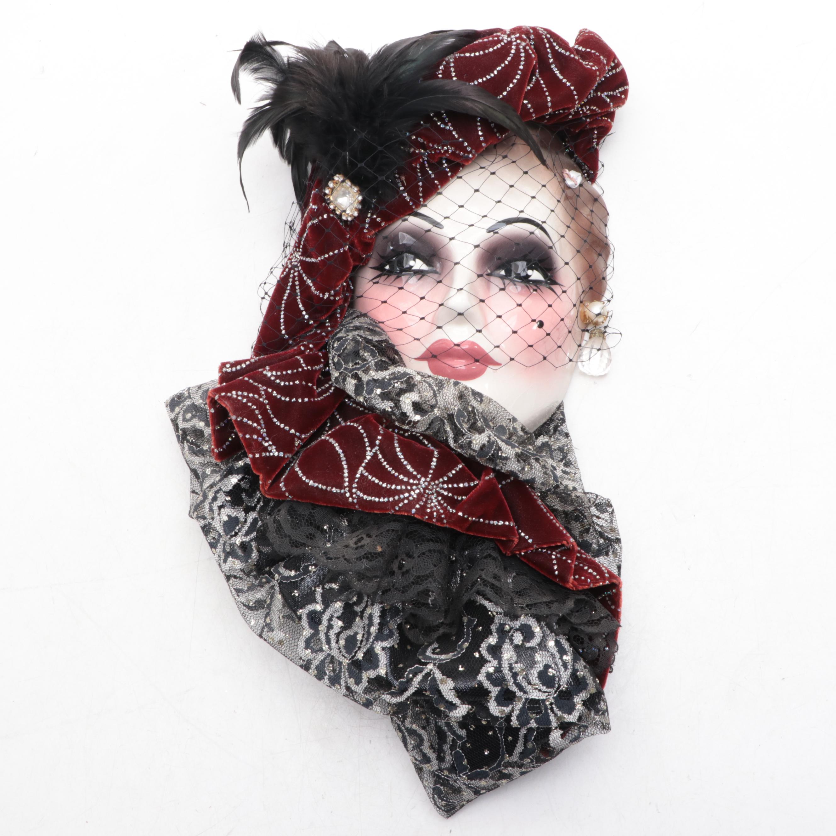 Mardi Gras Inspired Ceramic Masks