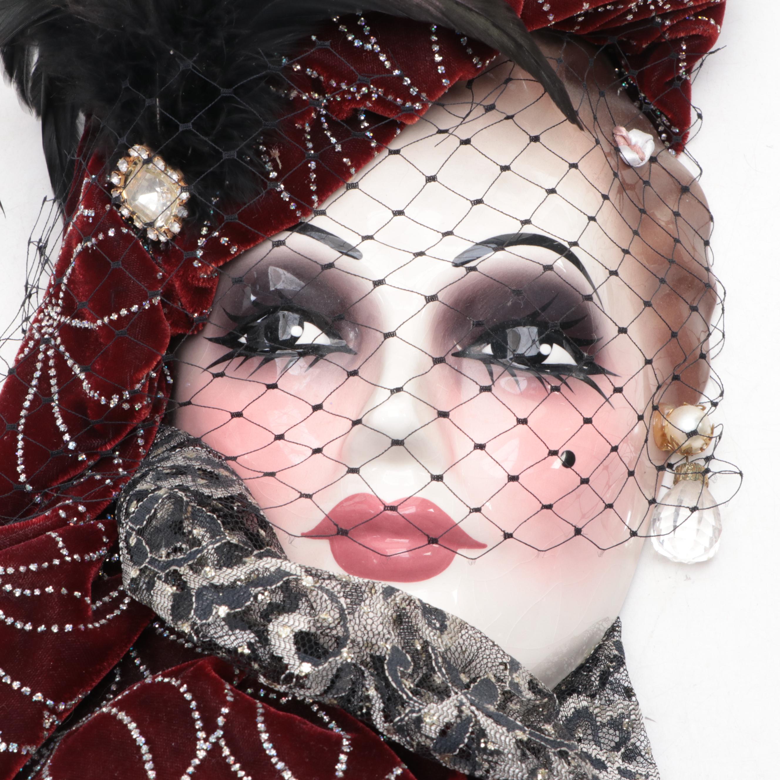 Mardi Gras Inspired Ceramic Masks