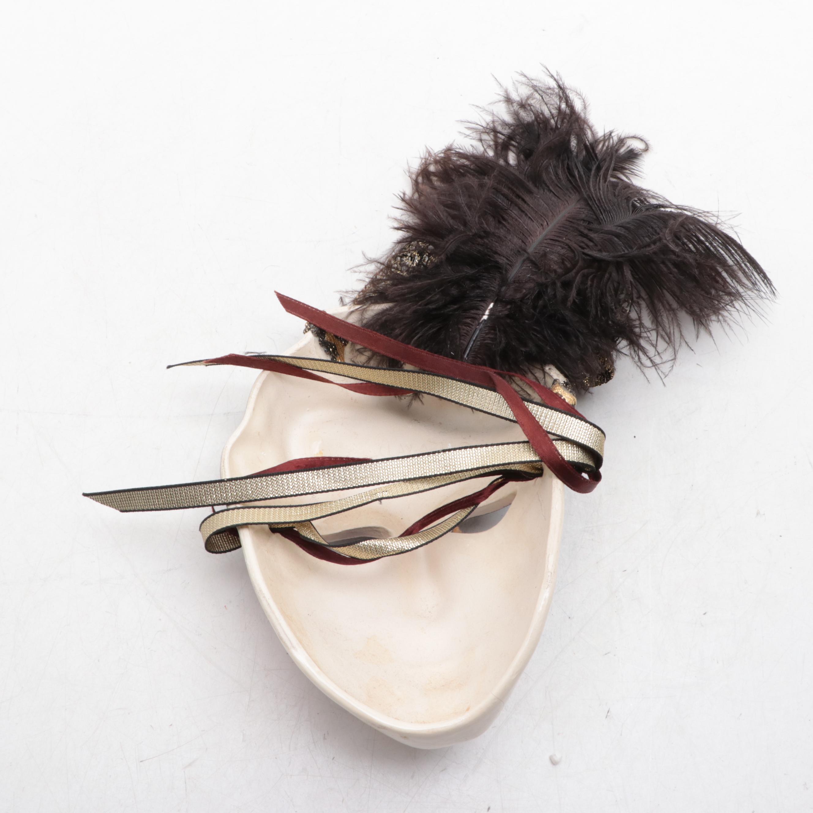 Mardi Gras Inspired Ceramic Masks