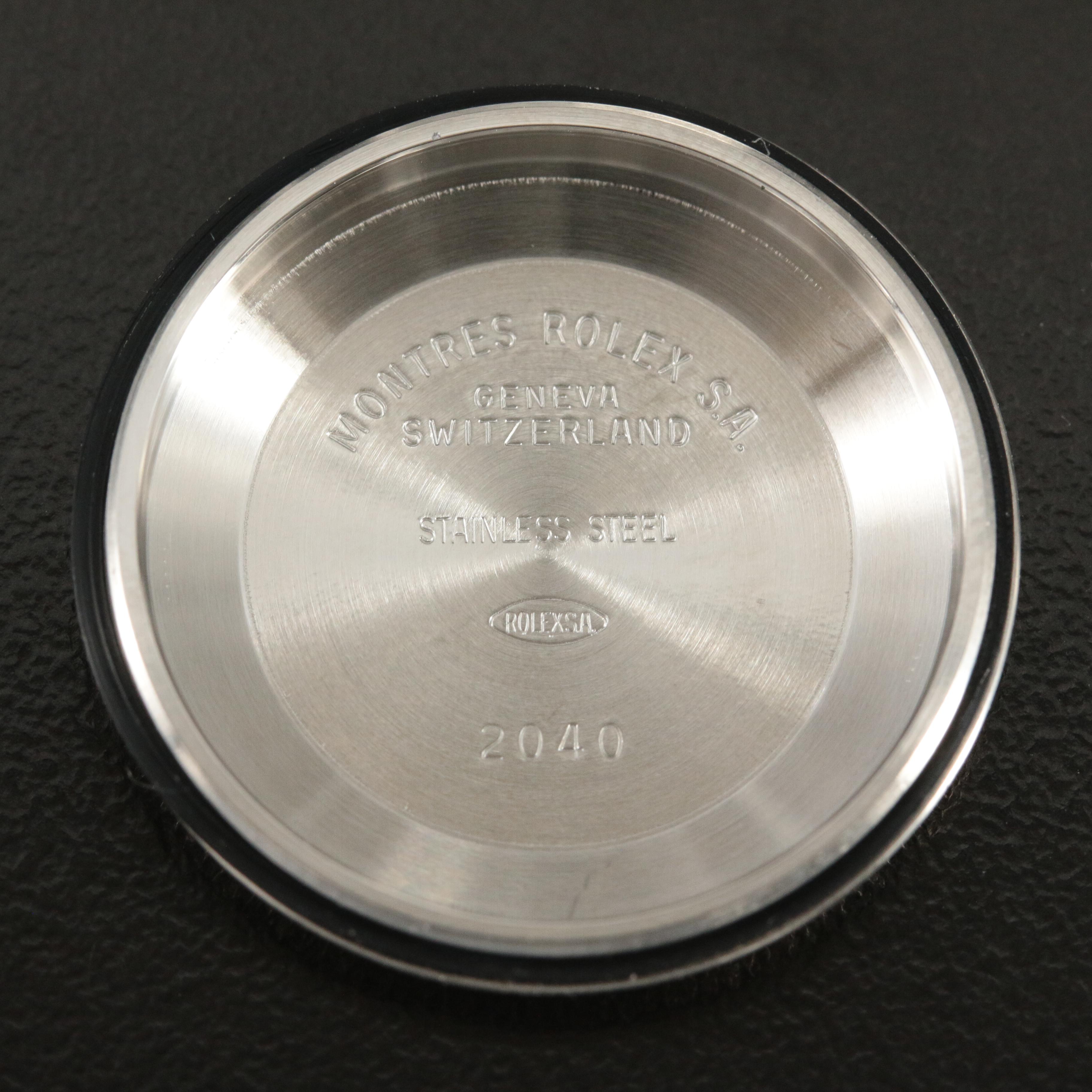 1999 Rolex Oyster Perpetual White Roman Dial Watch