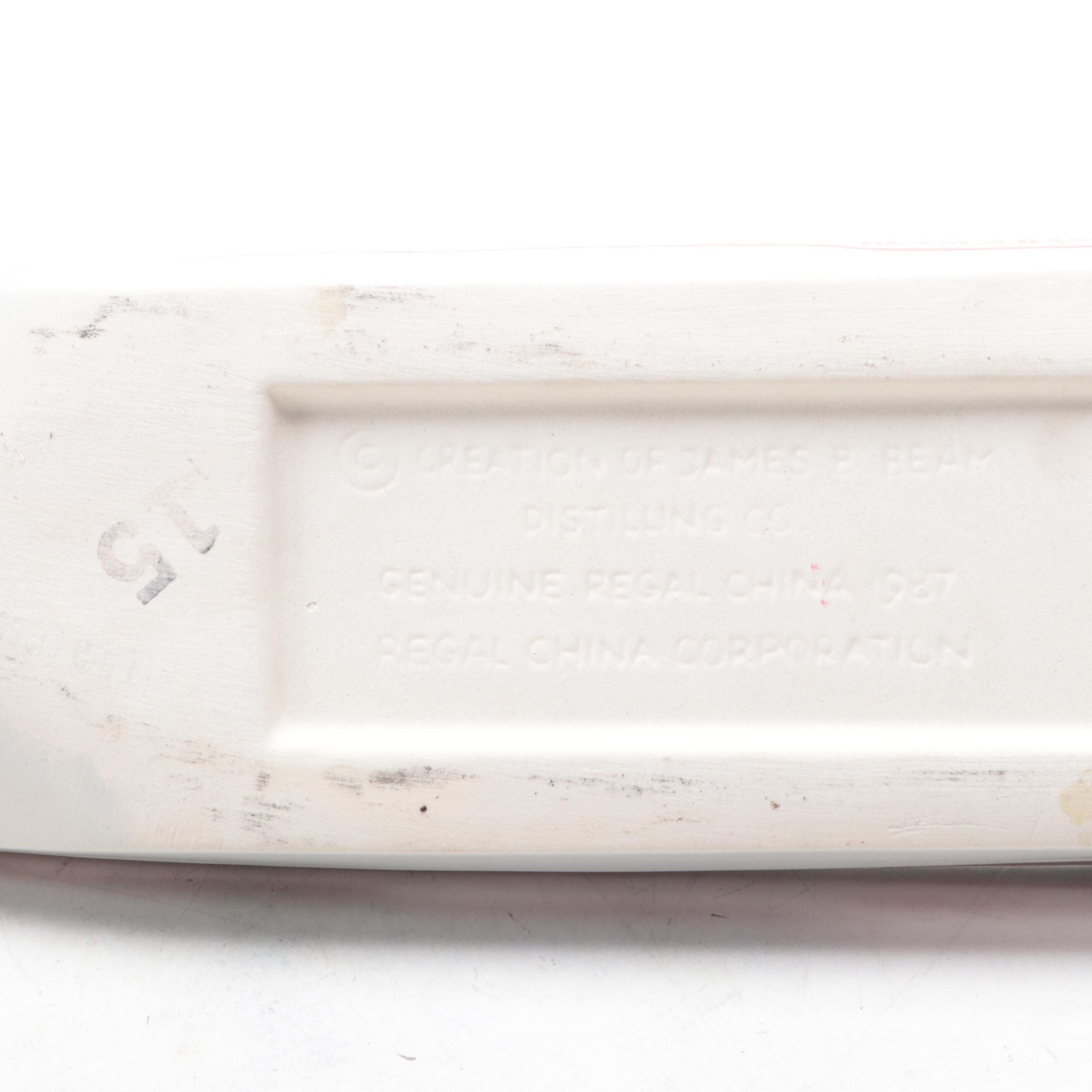 Regal China Jim Beam Bass Boat Ceramic Decanter