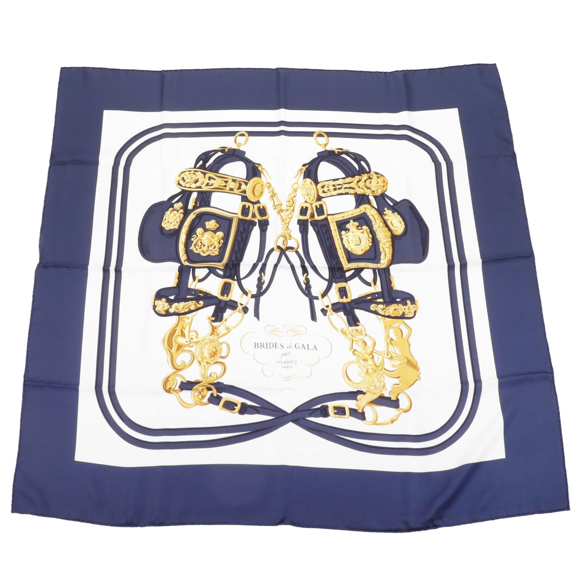 Hermès "Brides de Gala" Silk Twill Scarf With Box