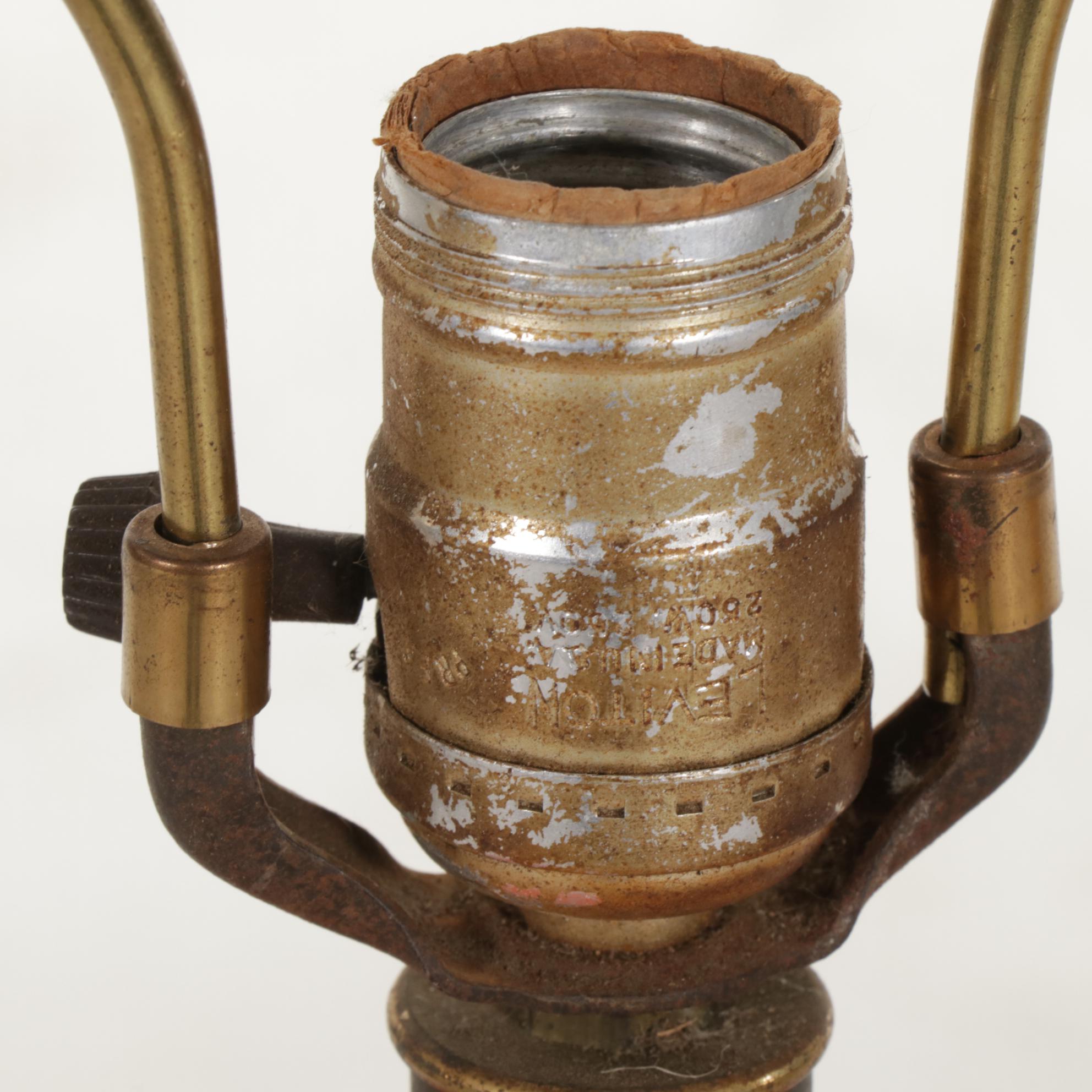 Italian Mid Century Modern Ceramic Bowling Pin Table Lamp, 1960s