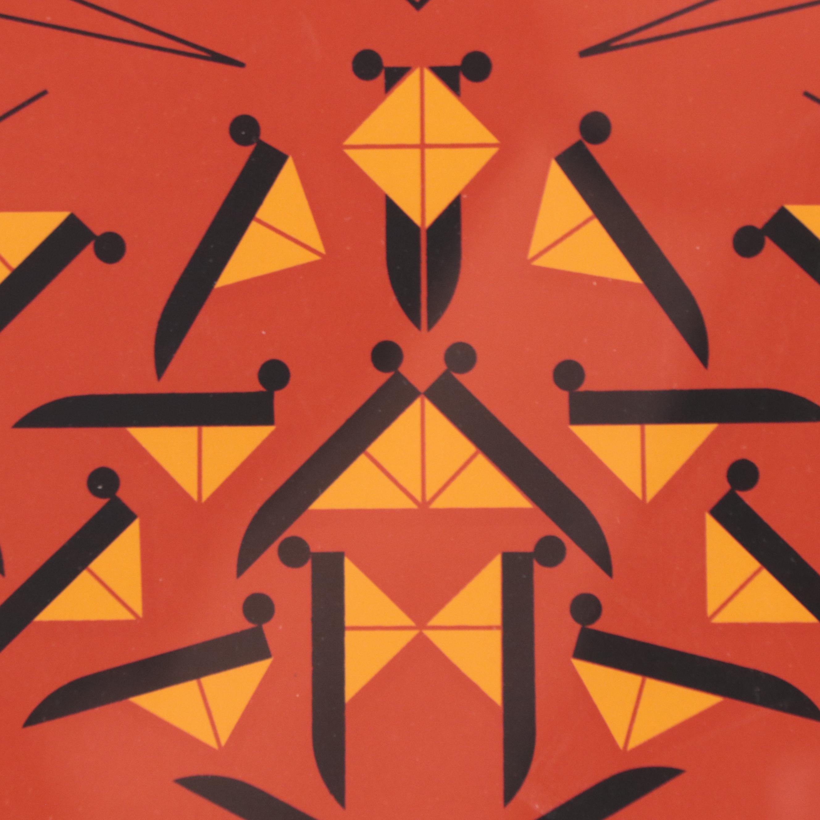 Charley Harper Serigraph "Last Sunflower Seed"