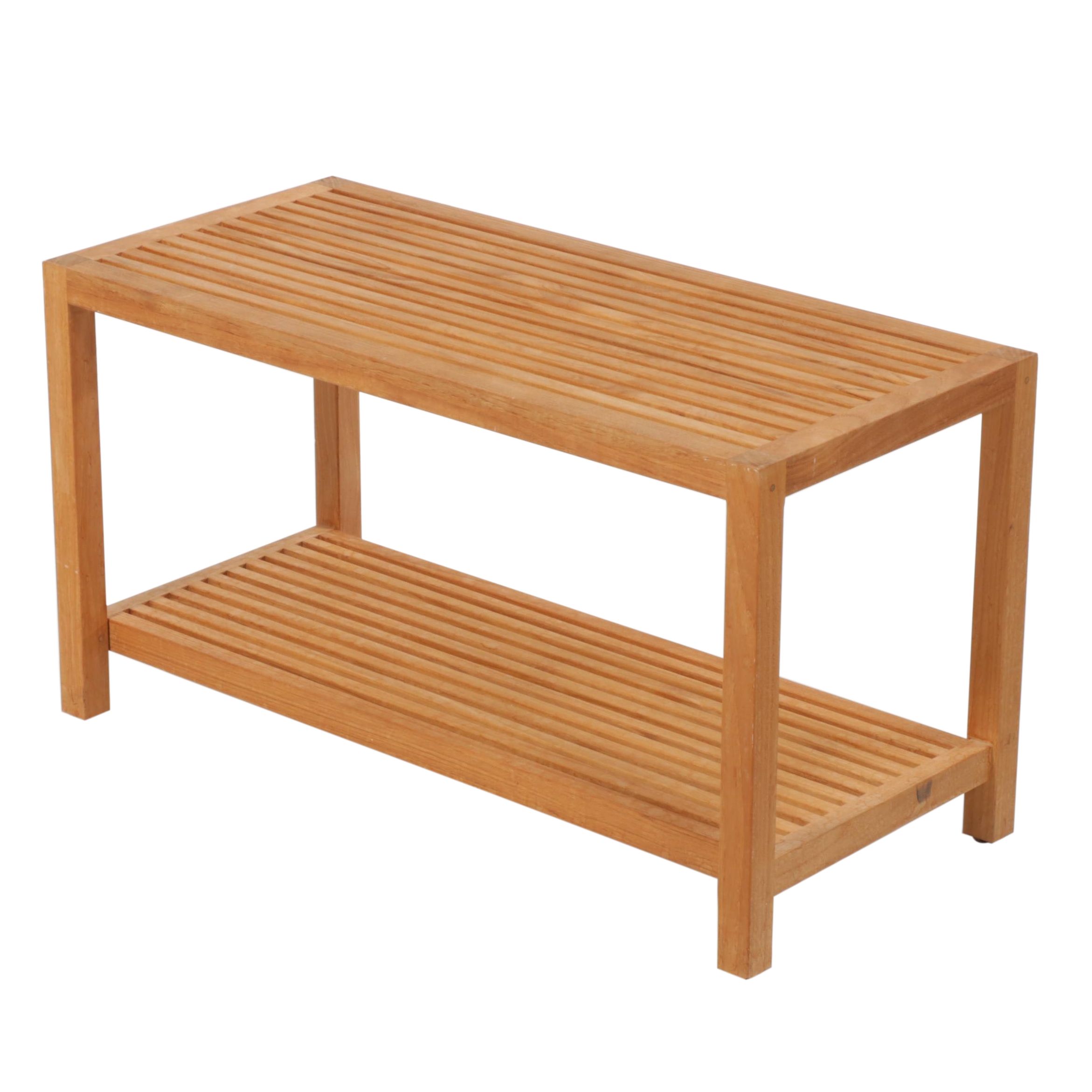 Williams Sonoma Teak Bench from Del Mar Collection