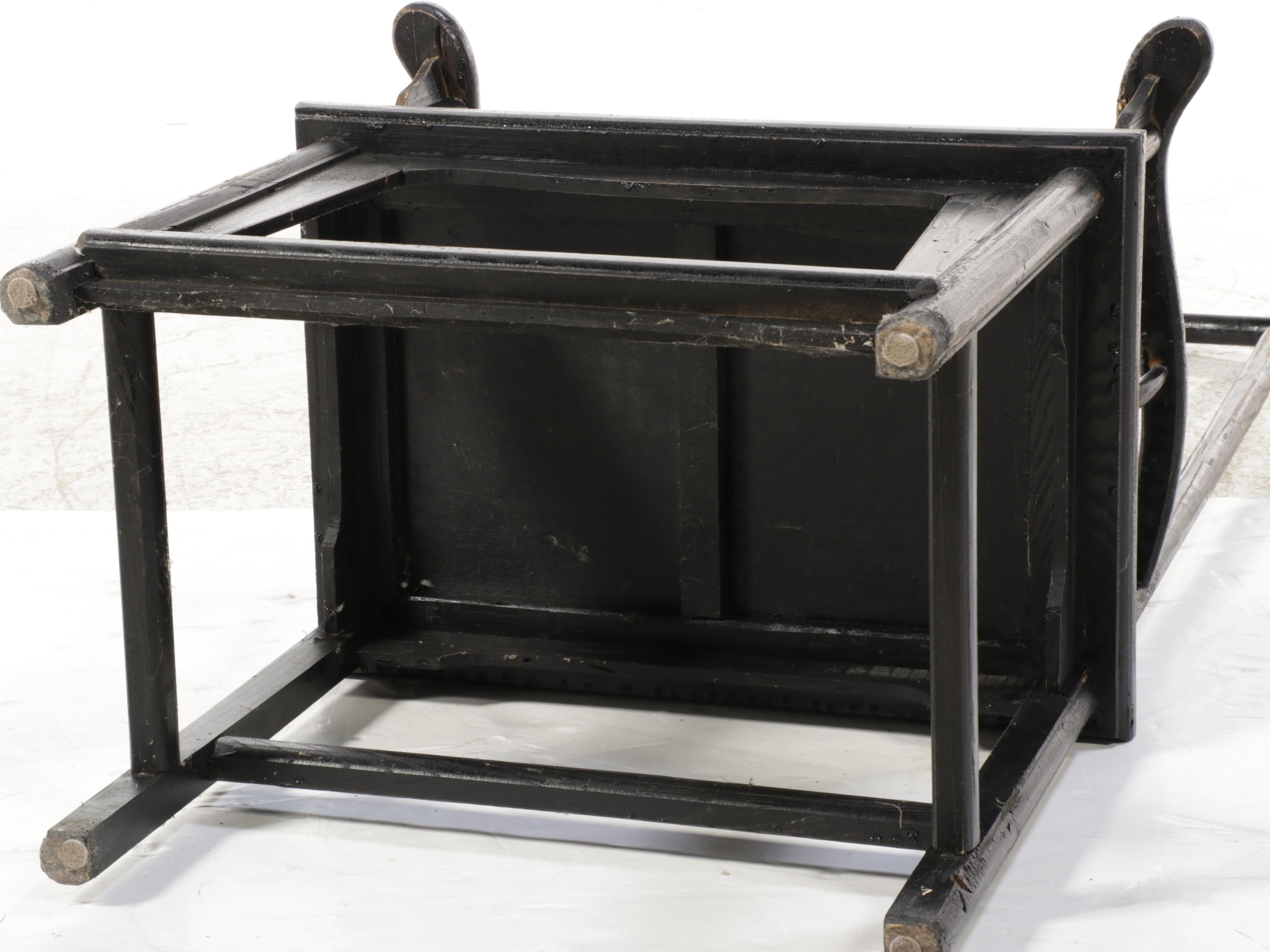 Arhaus Furniture "Ming" Ebonized Armchair