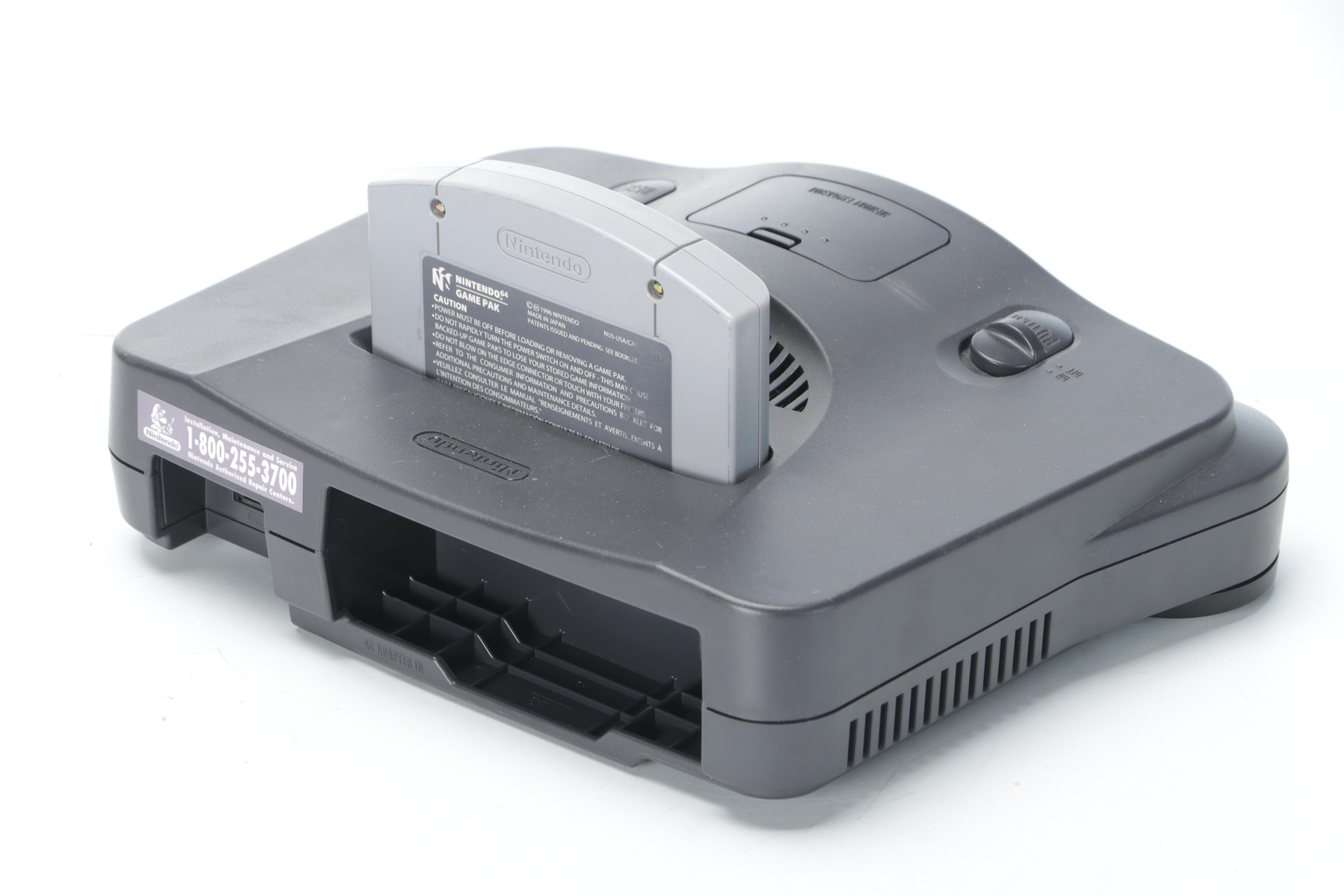 Nintedo 64, Wii, PlayStation, and PlayStation 2 Consoles with "Super Mario 64"