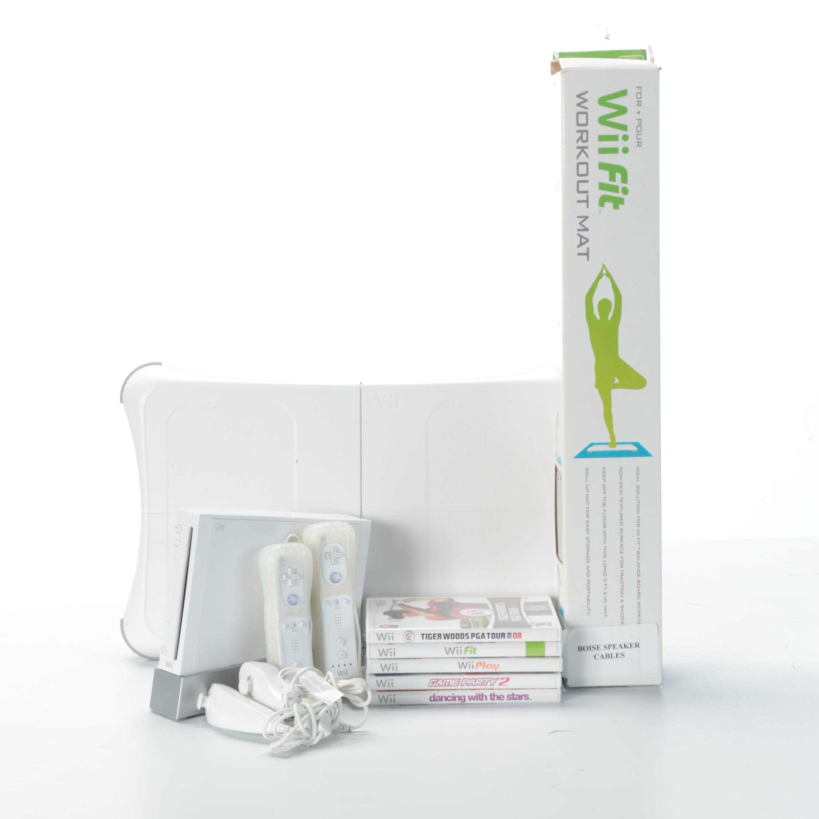 Nintedo 64, Wii, PlayStation, and PlayStation 2 Consoles with "Super Mario 64"