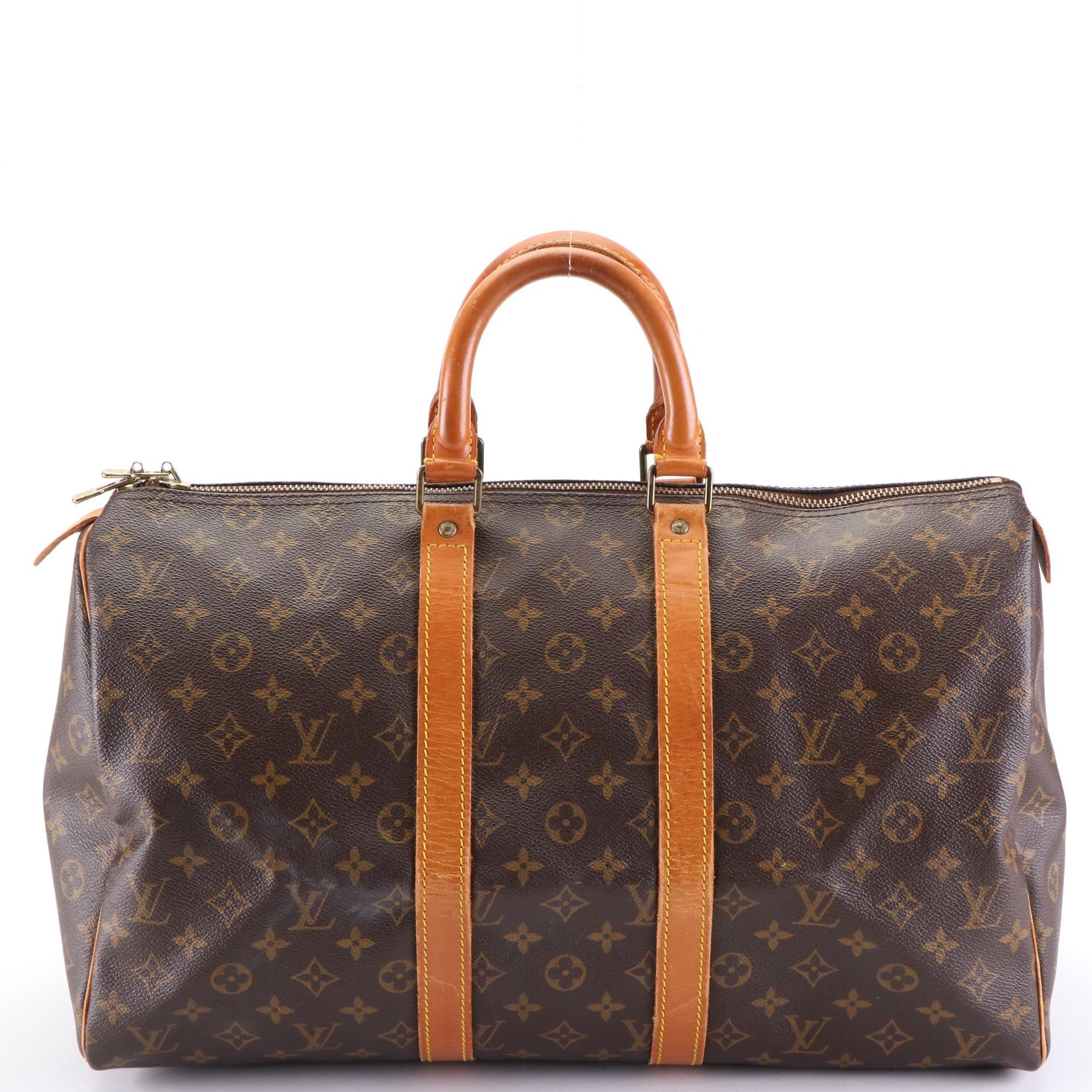Louis Vuitton Malletier Keepall 45 in Monogram Canvas and Vachetta Leather