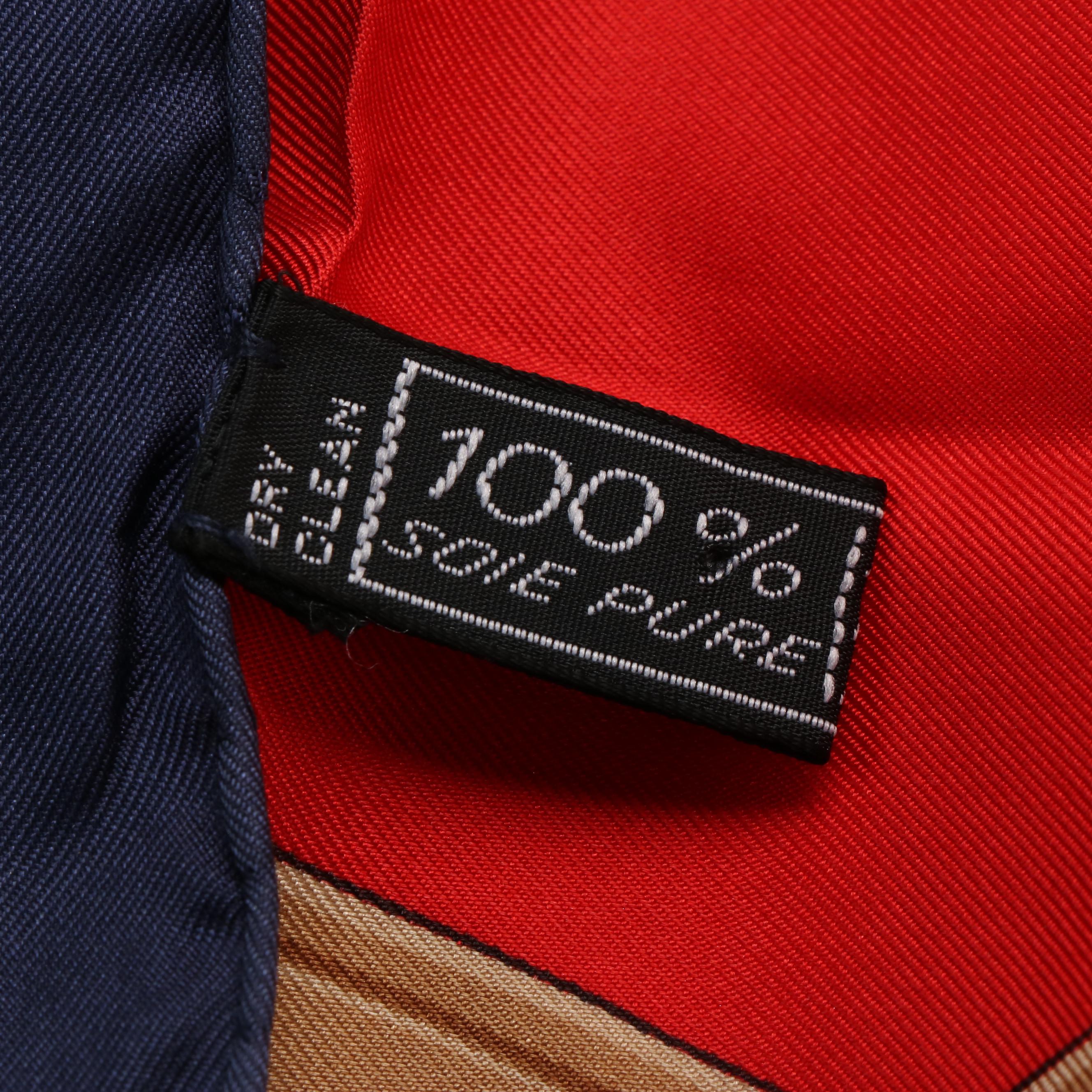 Celine Horsebit Belt Pattern Scarf in Silk Twill