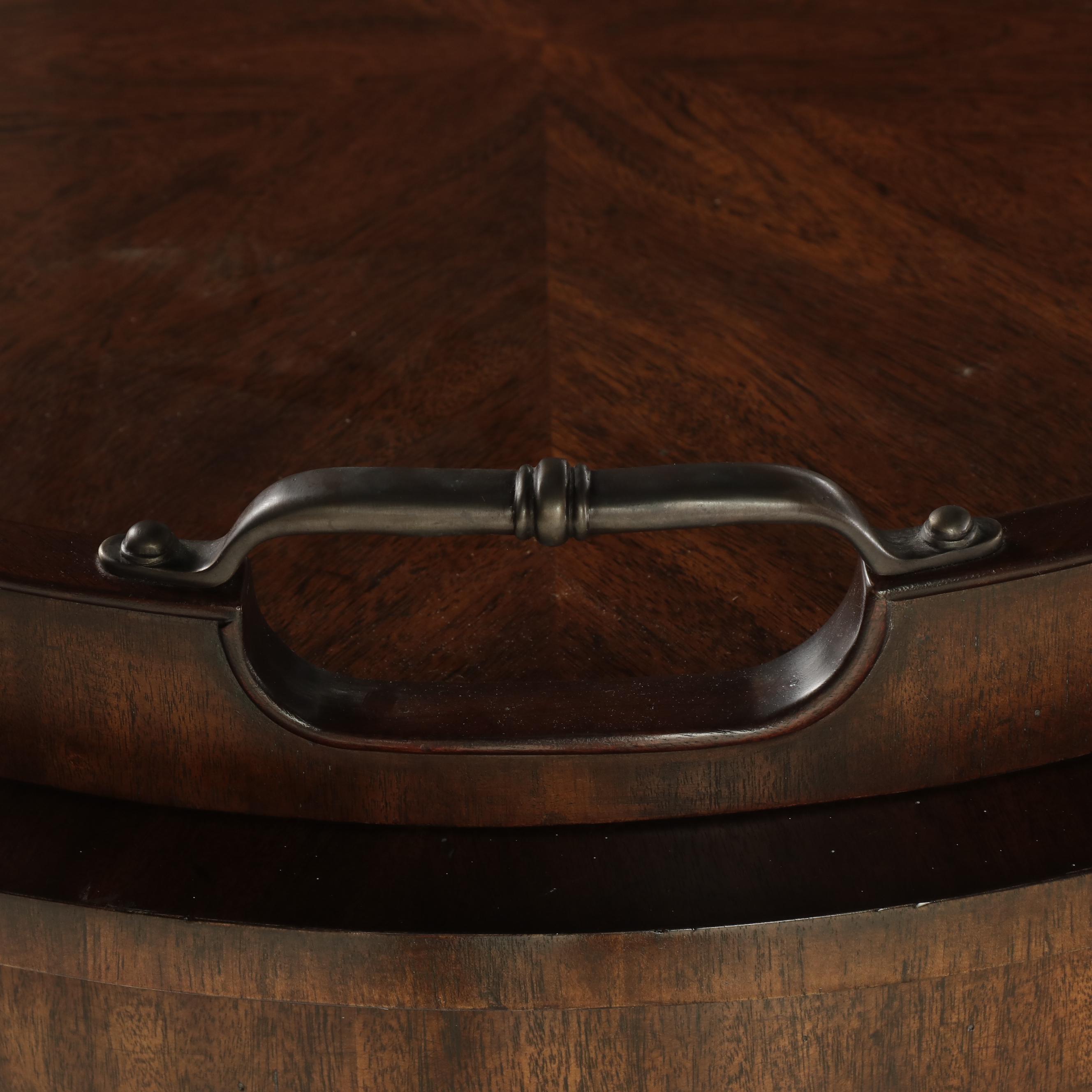 Heritage Home Group Federal Style Mahogany Tray-Top Side Table